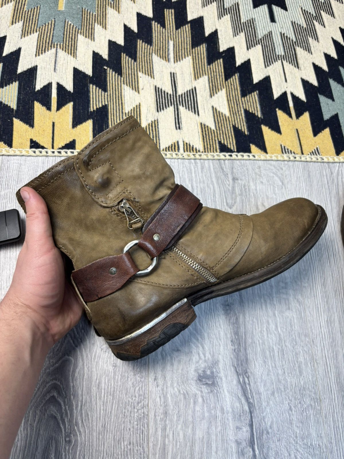 A.S.98 A.S.98 leather biker boots Y2K avant-garde Size US 7 / EU 40 - 9 Thumbnail