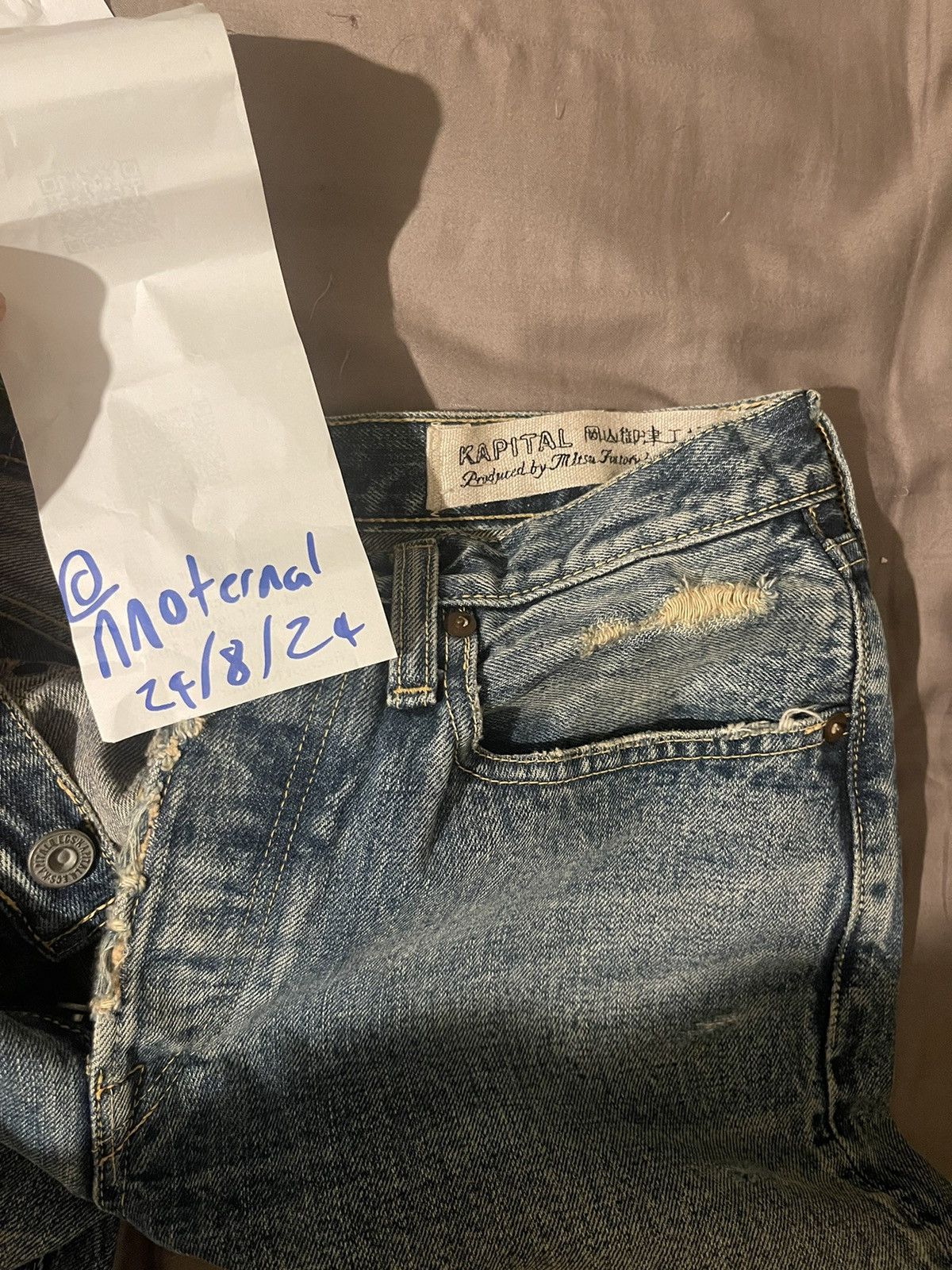 Kapital Kapital Kiro Hirata Paint Denim Jeans Size US 28 / EU 44 - 3 Thumbnail
