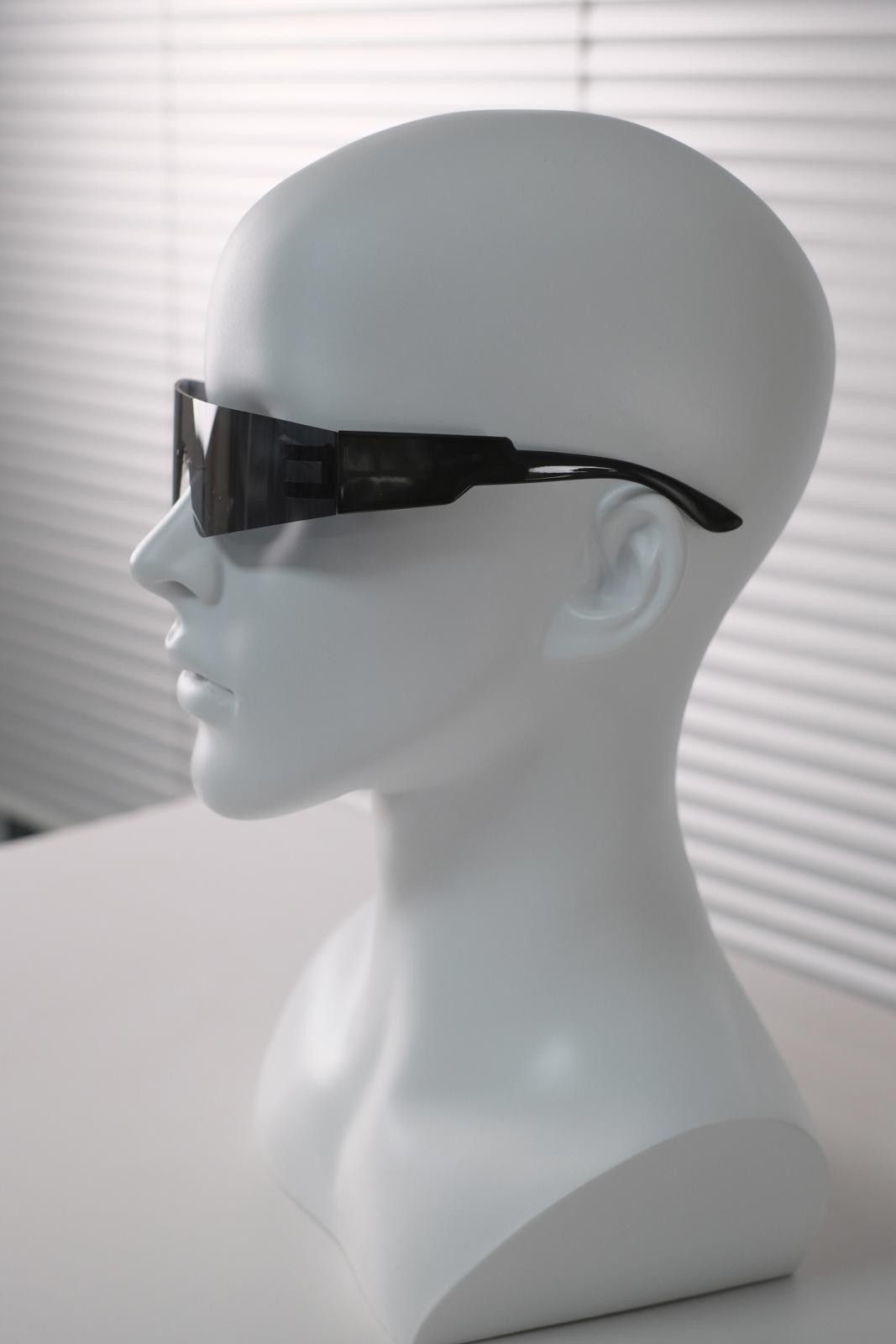 Other Rare Vtg Y2k Avant Garde Stylist Black Sunglasses Unisex OS Size ONE SIZE - 5 Thumbnail