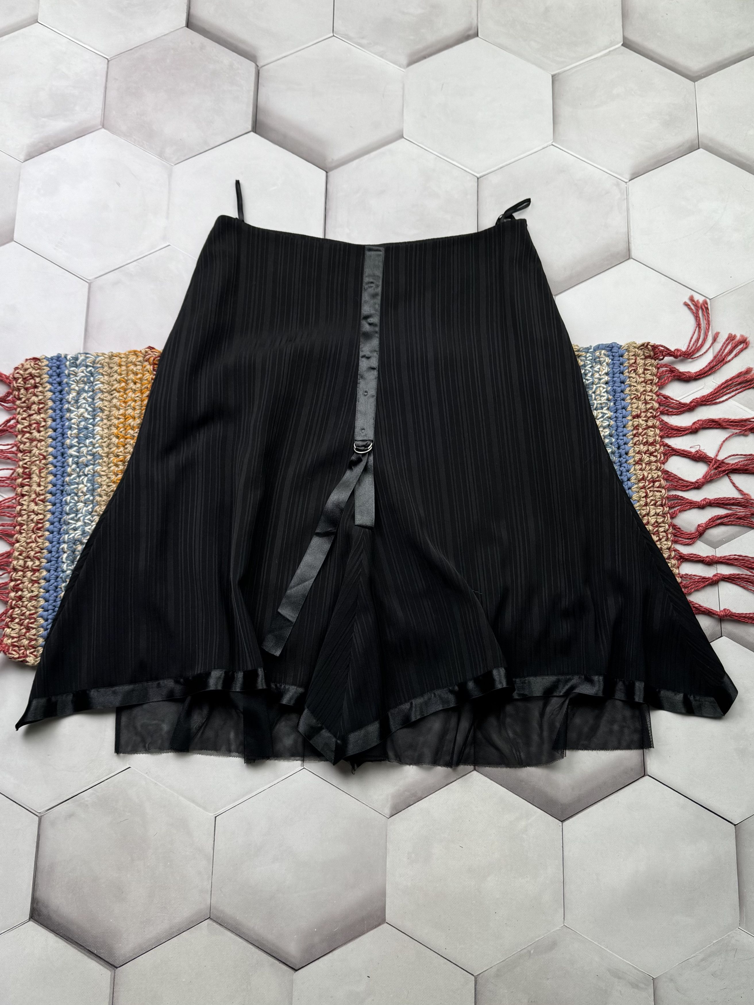 Vintage Flare Skirt With Bondage A715