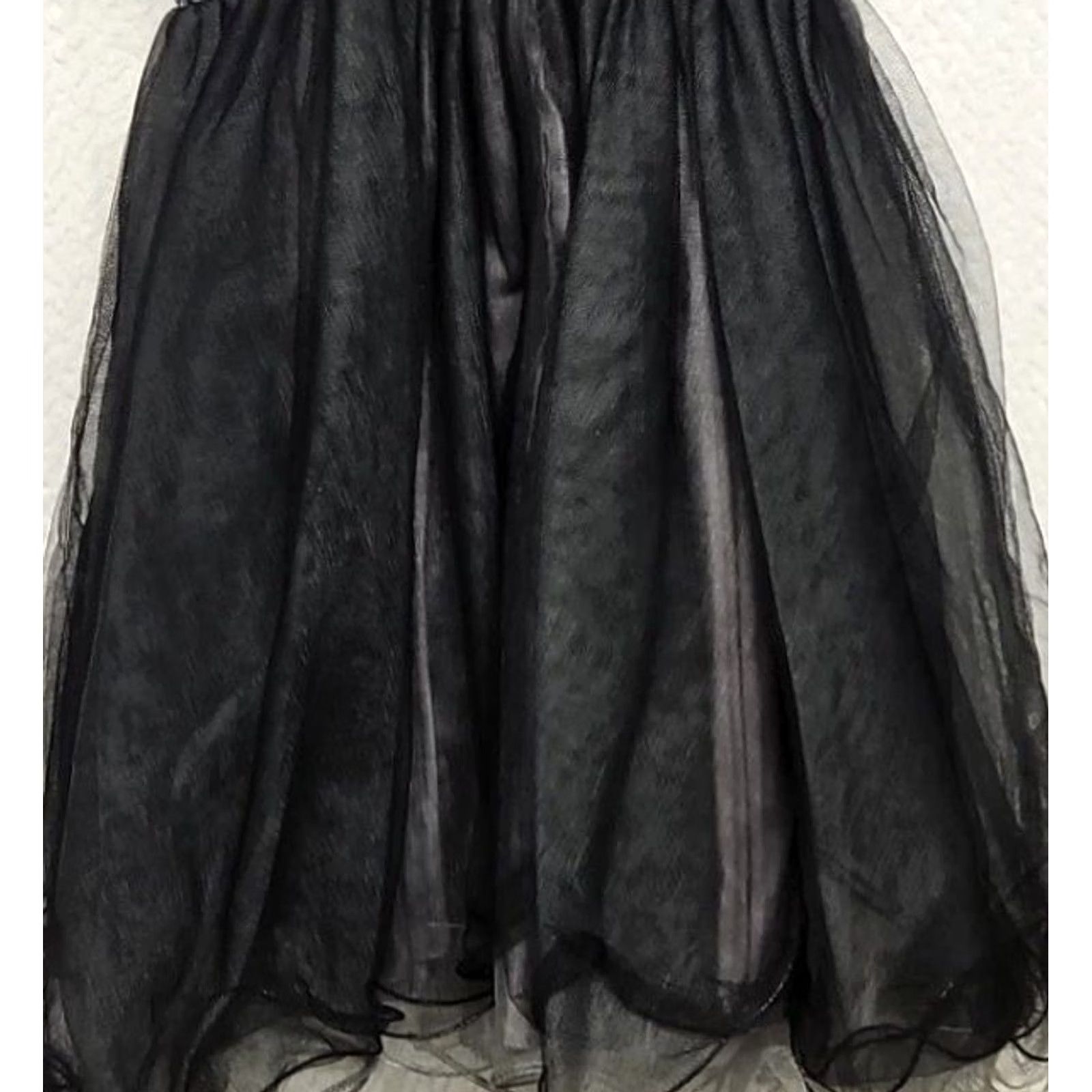 Vintage Y2K Couture Black Sequin Empire Waist Chiffon Party Prom Dress Sz 4 USA Size S / US 4 / IT 40 - 6 Thumbnail