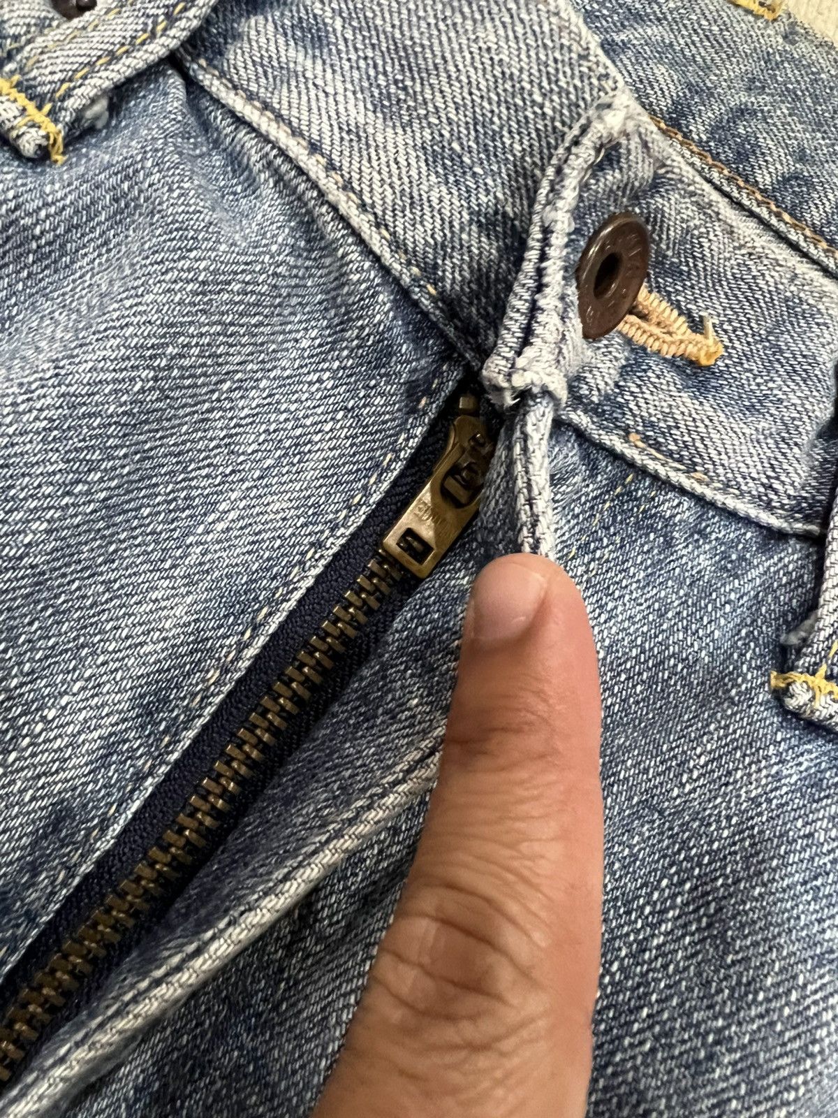 Edwin Vintage Edwin 505zx Selvedge Faded Jean Size US 31 - 11 Thumbnail