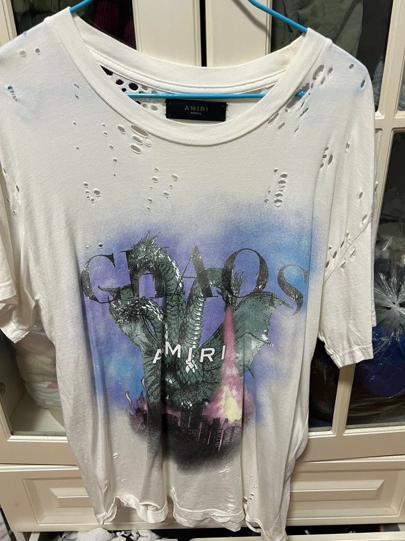 Amiri AMIRI Kidora Monster 21SS Bullet Hole Short Sleeve 2501-Nex Size US XS / EU 42 / 0 - 2 Thumbnail