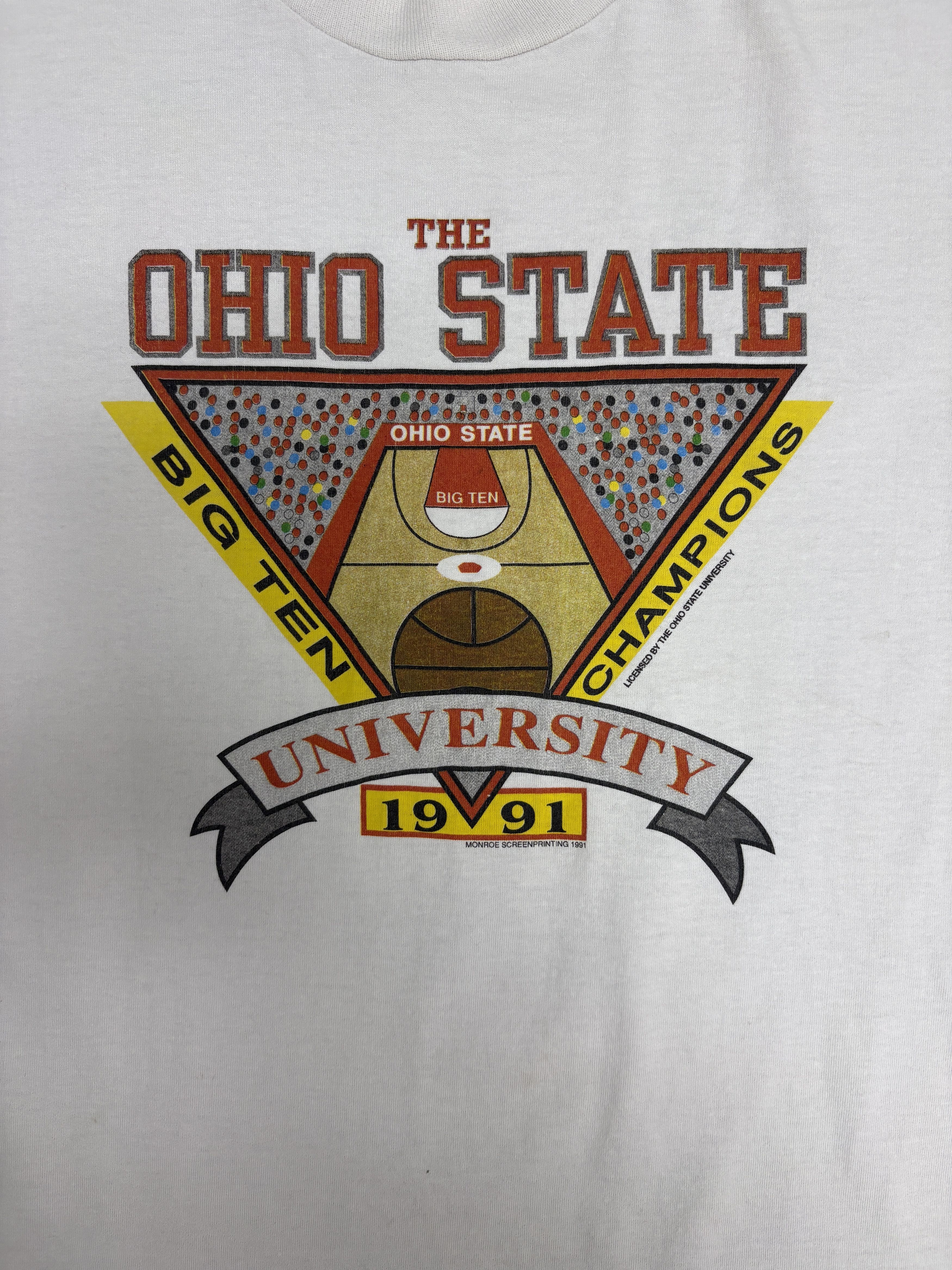 Vintage Ohio State Buckeyes Basketball 1991 Big Ten Champs Tee Size US L / EU 52-54 / 3 - 2 Thumbnail