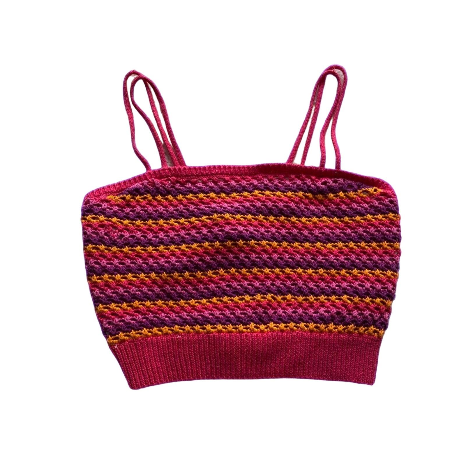 American Stitch Pink knit crop top Size M / US 6-8 / IT 42-44 - 1 Thumbnail