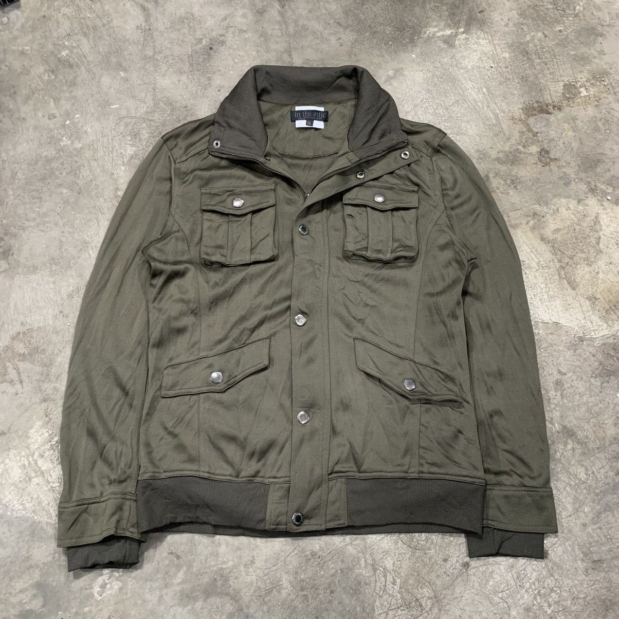 If Six Was Nine × Japanese Brand × Le Grande Bleu (L.G.B.) In The Attic Multipockets Green Army Bono Jacket Size US L / EU 52-54 / 3 - 6 Thumbnail