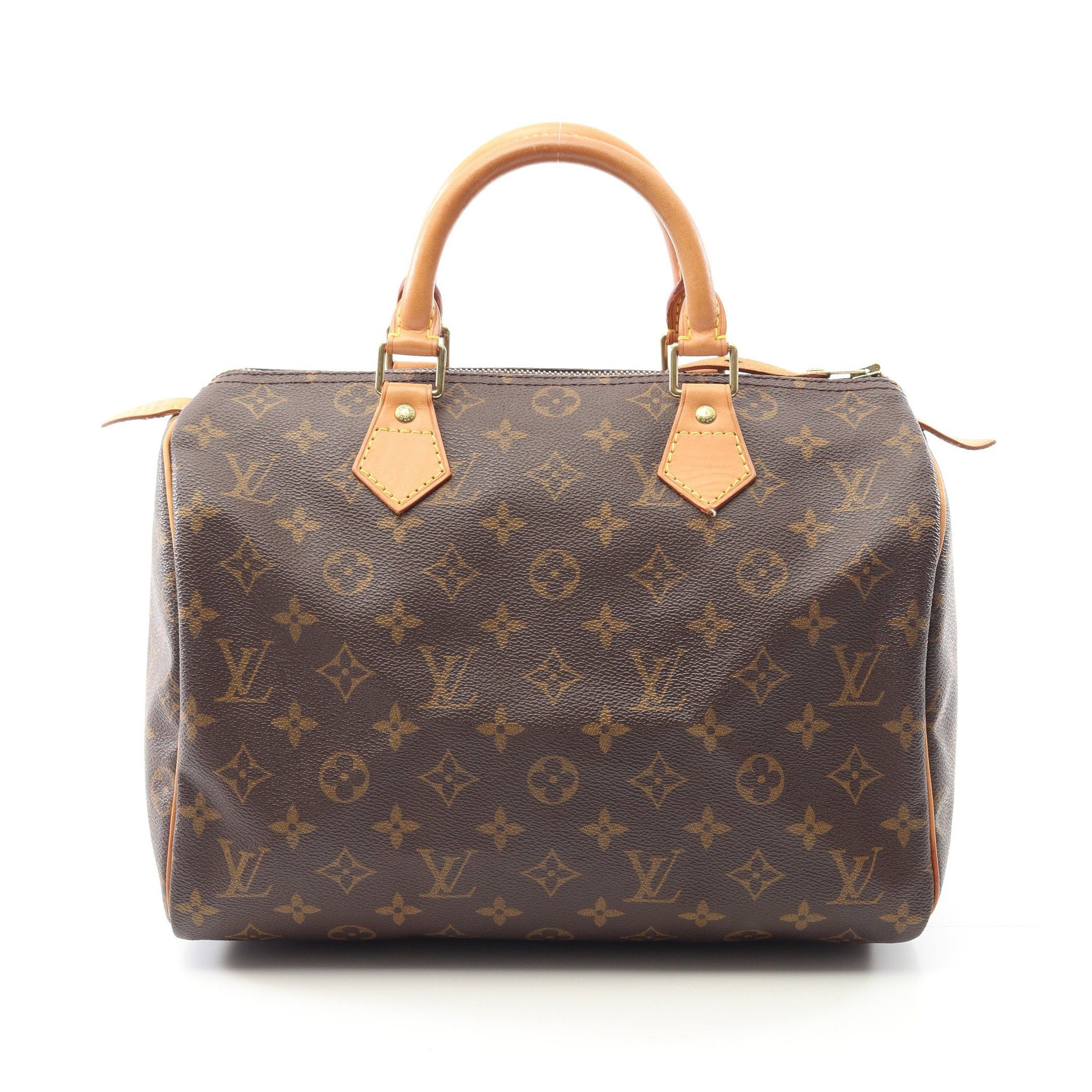 Louis Vuitton Louis Vuitton Speedy 30 Monogram Handbag Leather Brown Size ONE SIZE - 1 Thumbnail