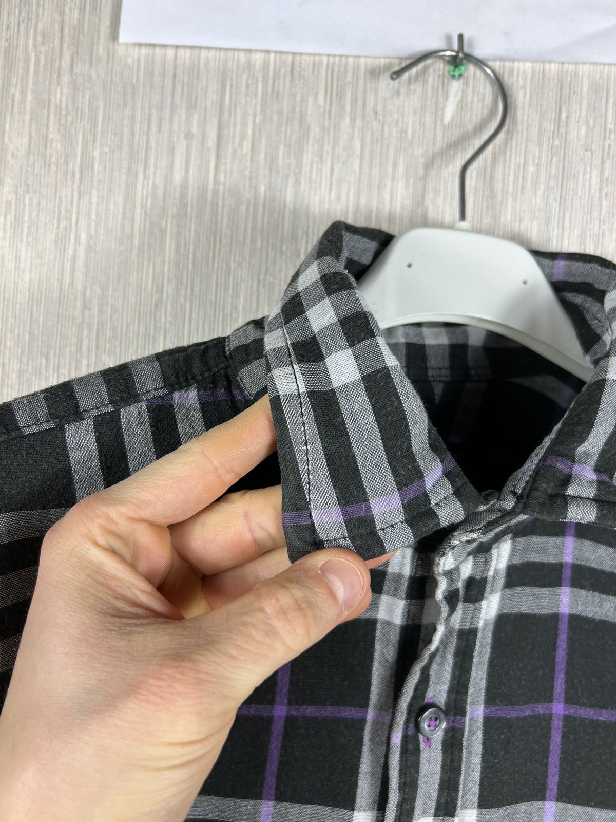 Burberry Vintage Burberry black label japanese brand checked shirt Size US M / EU 48-50 / 2 - 10 Thumbnail