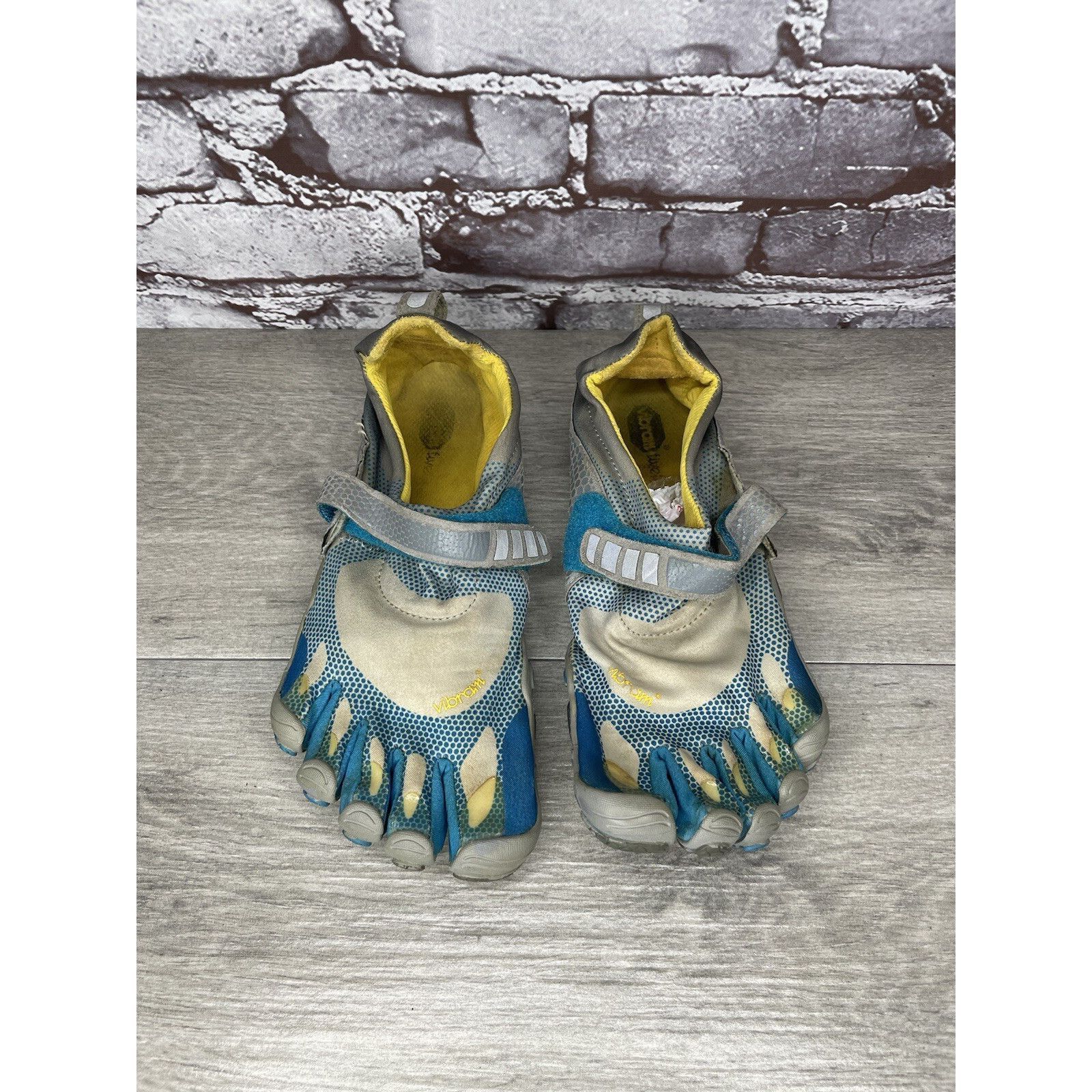 Vibram VIBRAM FiveFingers Gray Blue Textile Barefoot Running Shoes Size US 7.5 / IT 37.5 - 9 Thumbnail