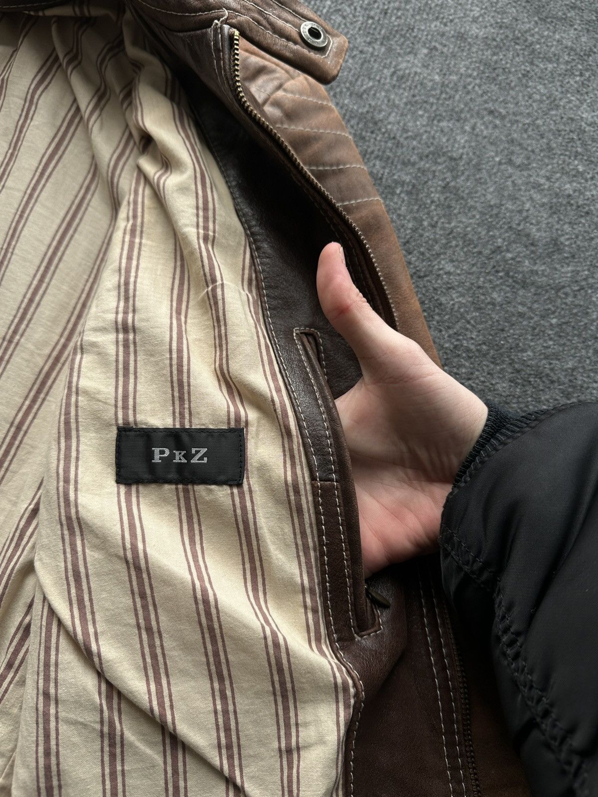 Other 🚨VNTG LEATHER JACKET AVANT GARDE WESTERN BROWN MOTO Size US M / EU 48-50 / 2 - 12 Thumbnail