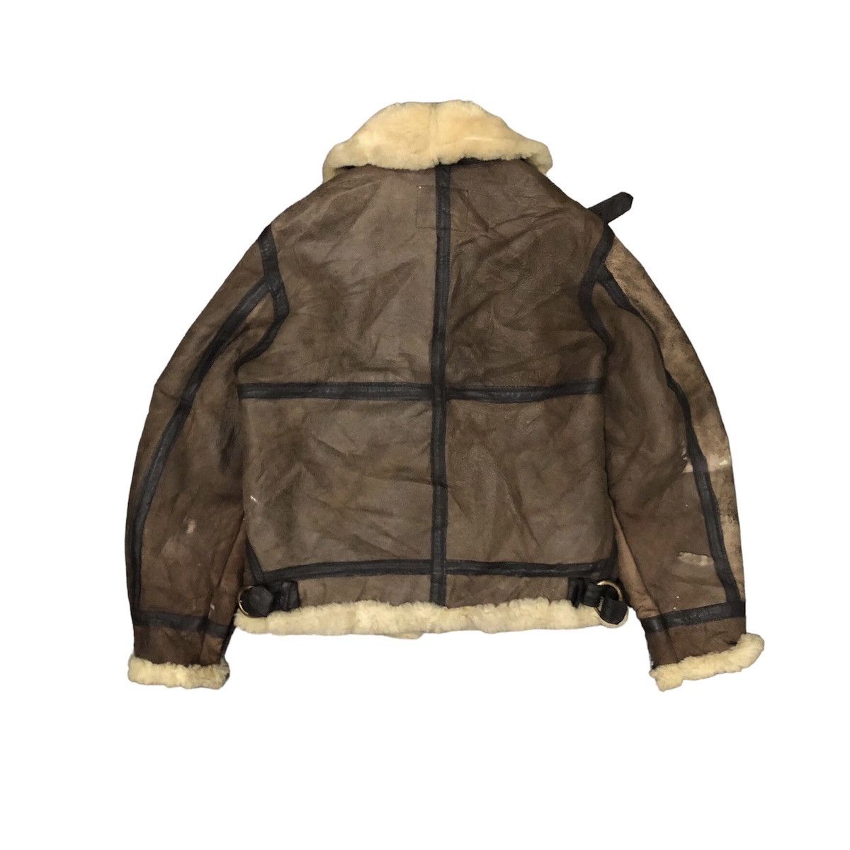 Schott Schott Bros B-3 classic WWII sheepskin leather“bomber”jacket Size US M / EU 48-50 / 2 - 14 Thumbnail