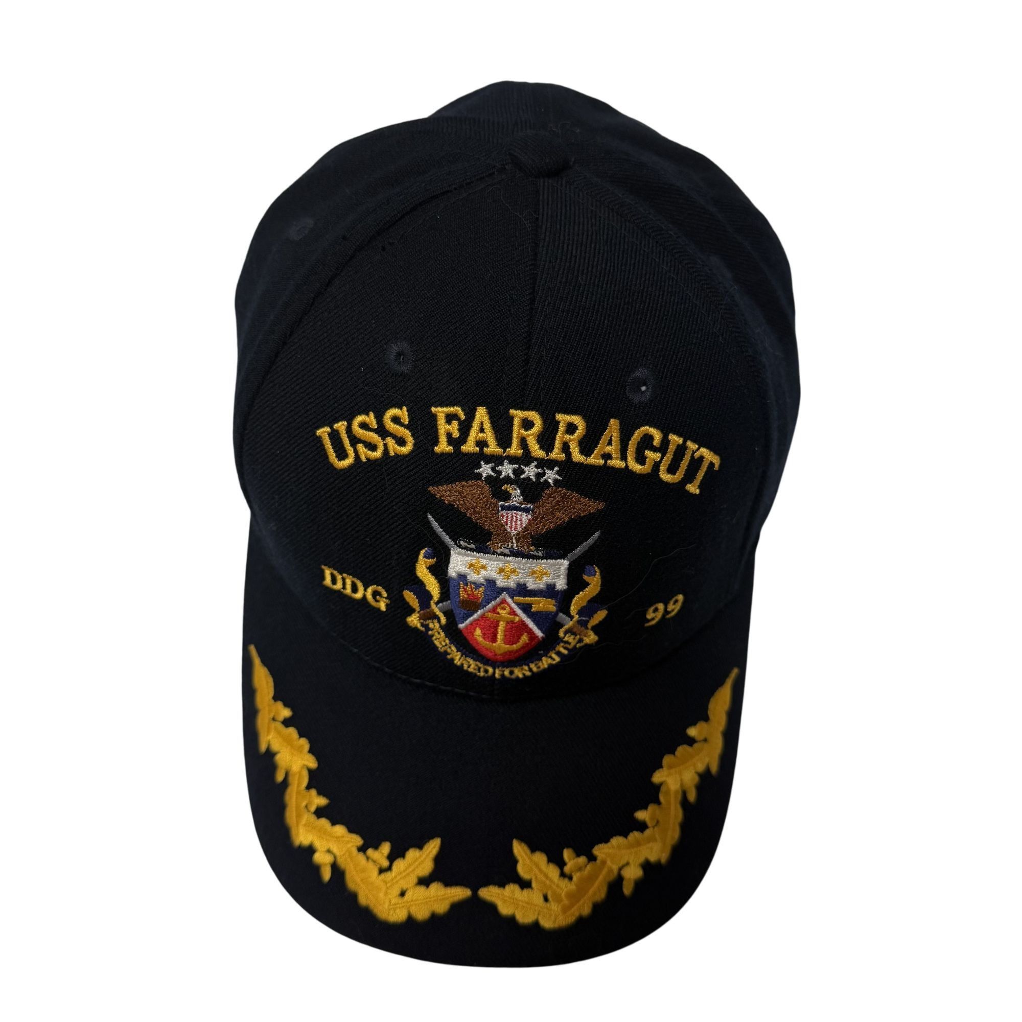 Other Vtg The Corps USS FARRAGUT DDG 99 Prepared for Battle Cap Size ONE SIZE - 9 Thumbnail