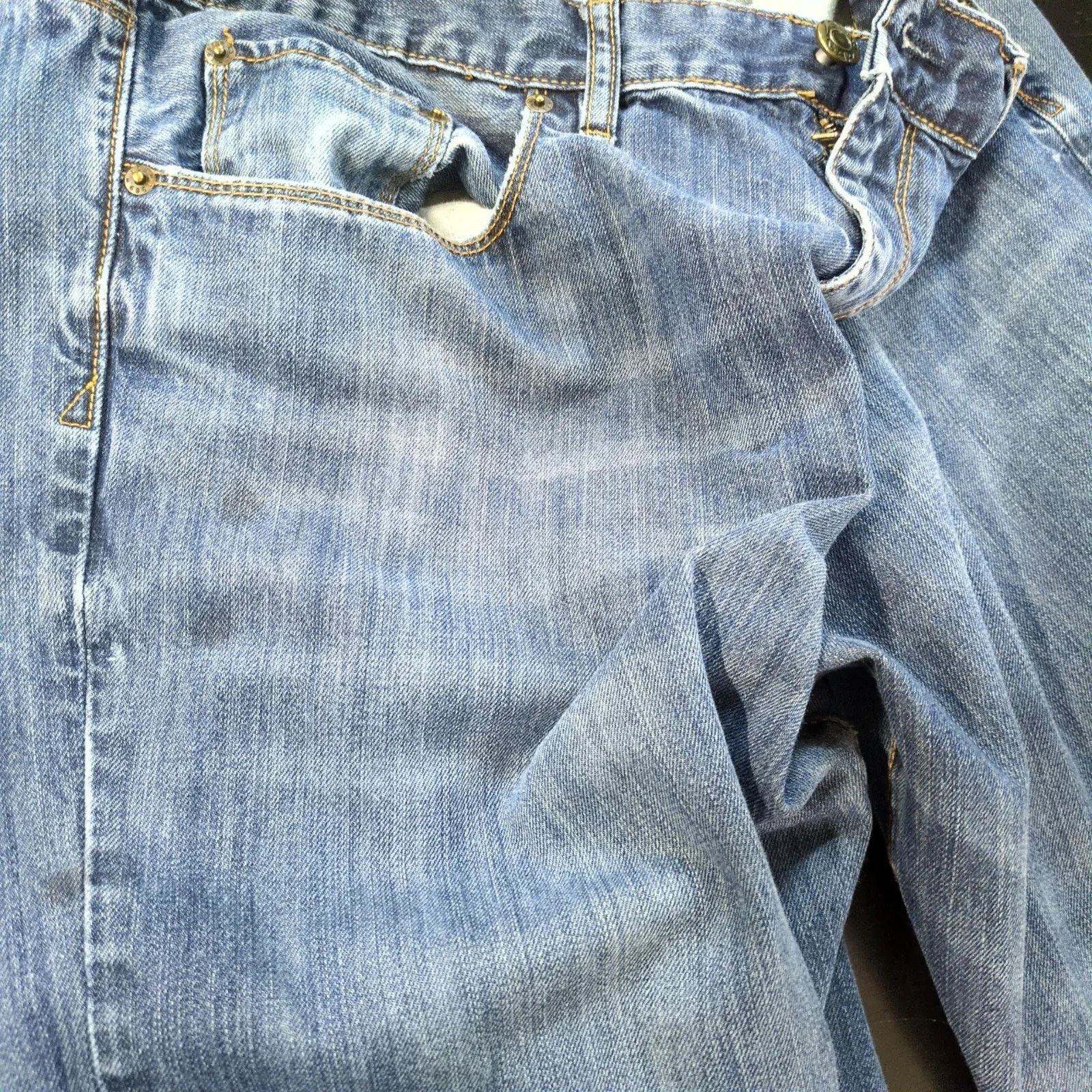 Gap Gap Loose Fit Jeans Men's 36x29 Dark Wash Straight Wide Leg Size US 35 - 10 Thumbnail