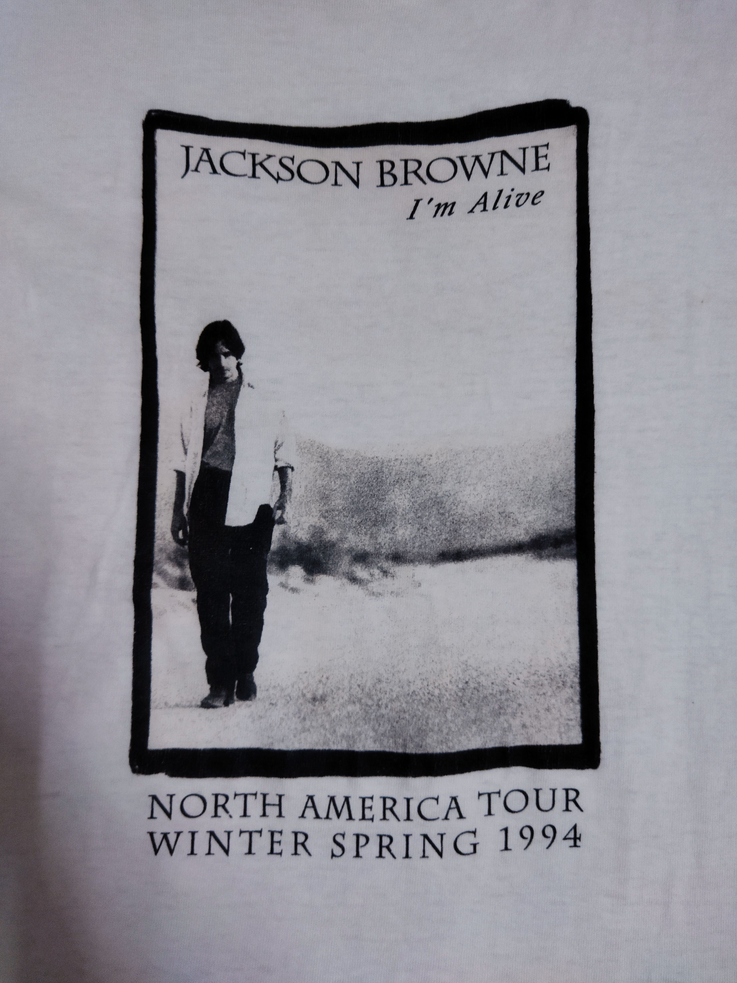 Band Tees Vintage Jackson Browne 1994 Tour Tee Size US L / EU 52-54 / 3 - 2 Thumbnail