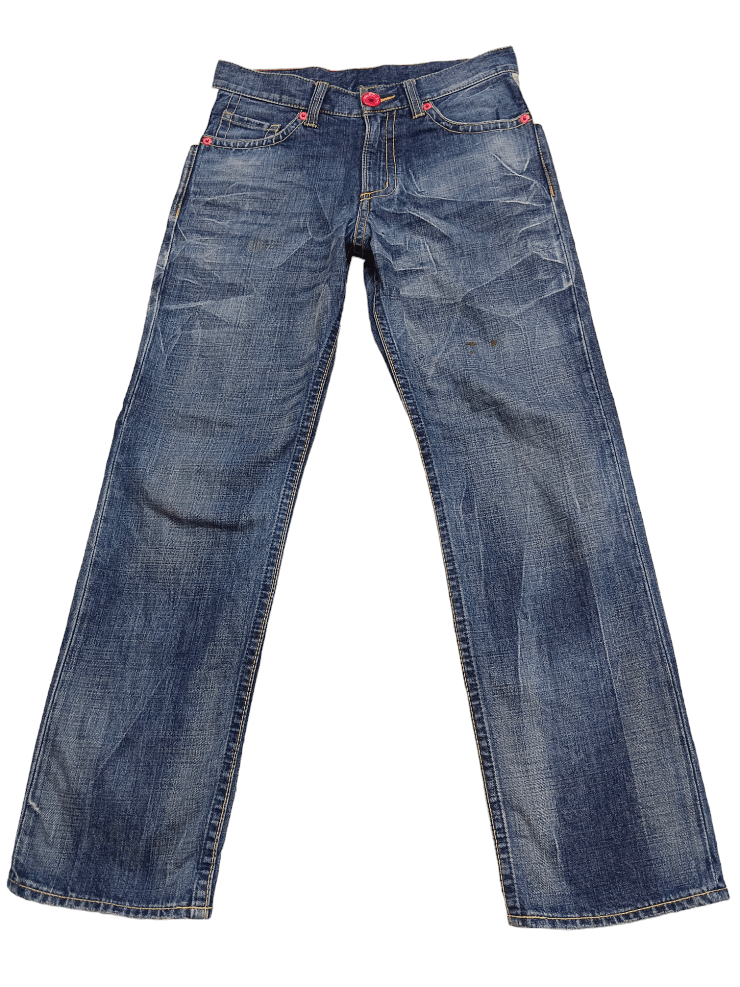Japanese Brand Co&Lu Big Logo Denim Size US 29 - 2 Thumbnail