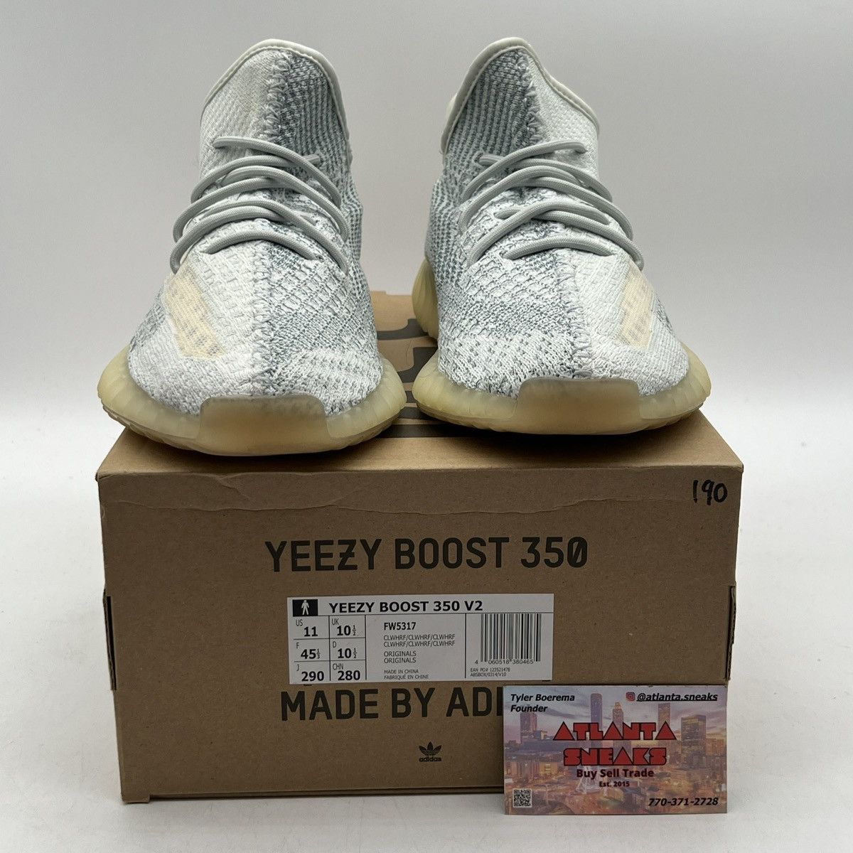 Adidas Yeezy boost 350 cloud white reflective Size US 11 / EU 44 - 2 Thumbnail