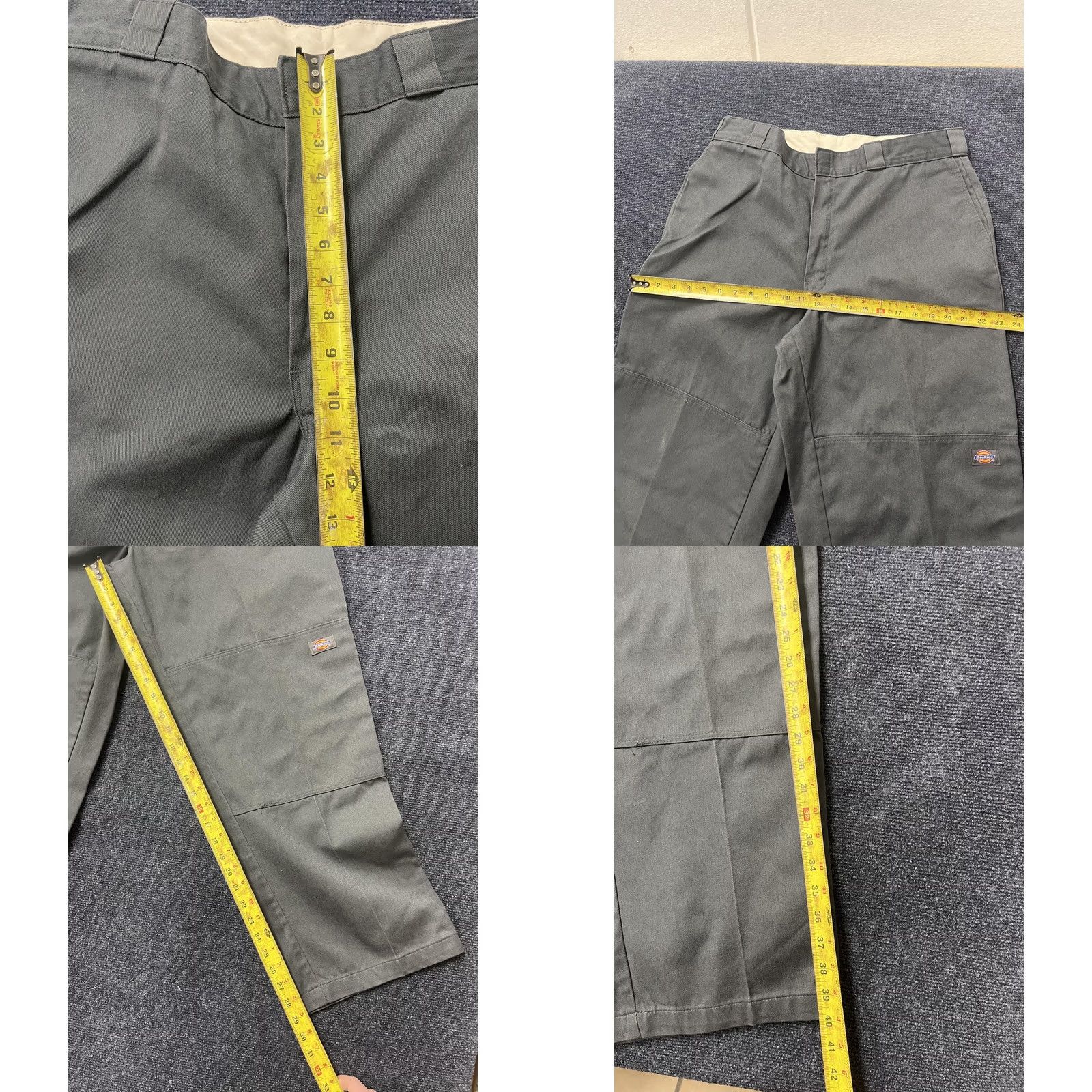 Dickies Dickies Pants Mens 38x30 Gray Flat Front Work Chino Double Knee Straight Leg Size US 38 / EU 54 - 8 Thumbnail