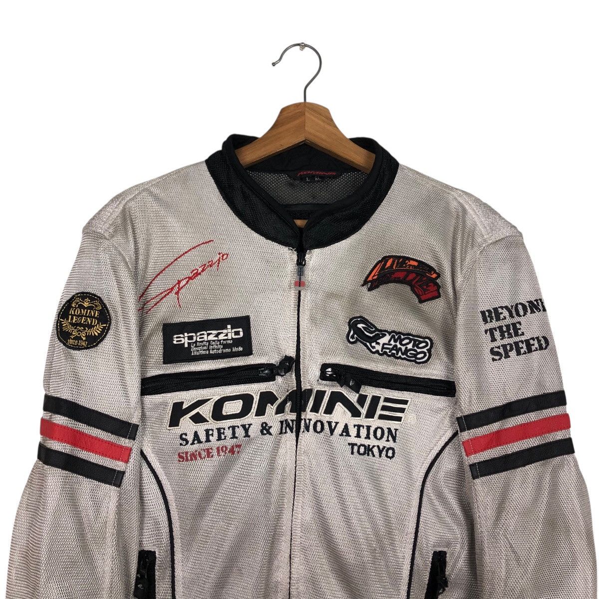 Japanese Brand 📌Vintage Racing Bomber Jacket Komine Kadoya Big Logo Size US XL / EU 56 / 4 - 4 Thumbnail