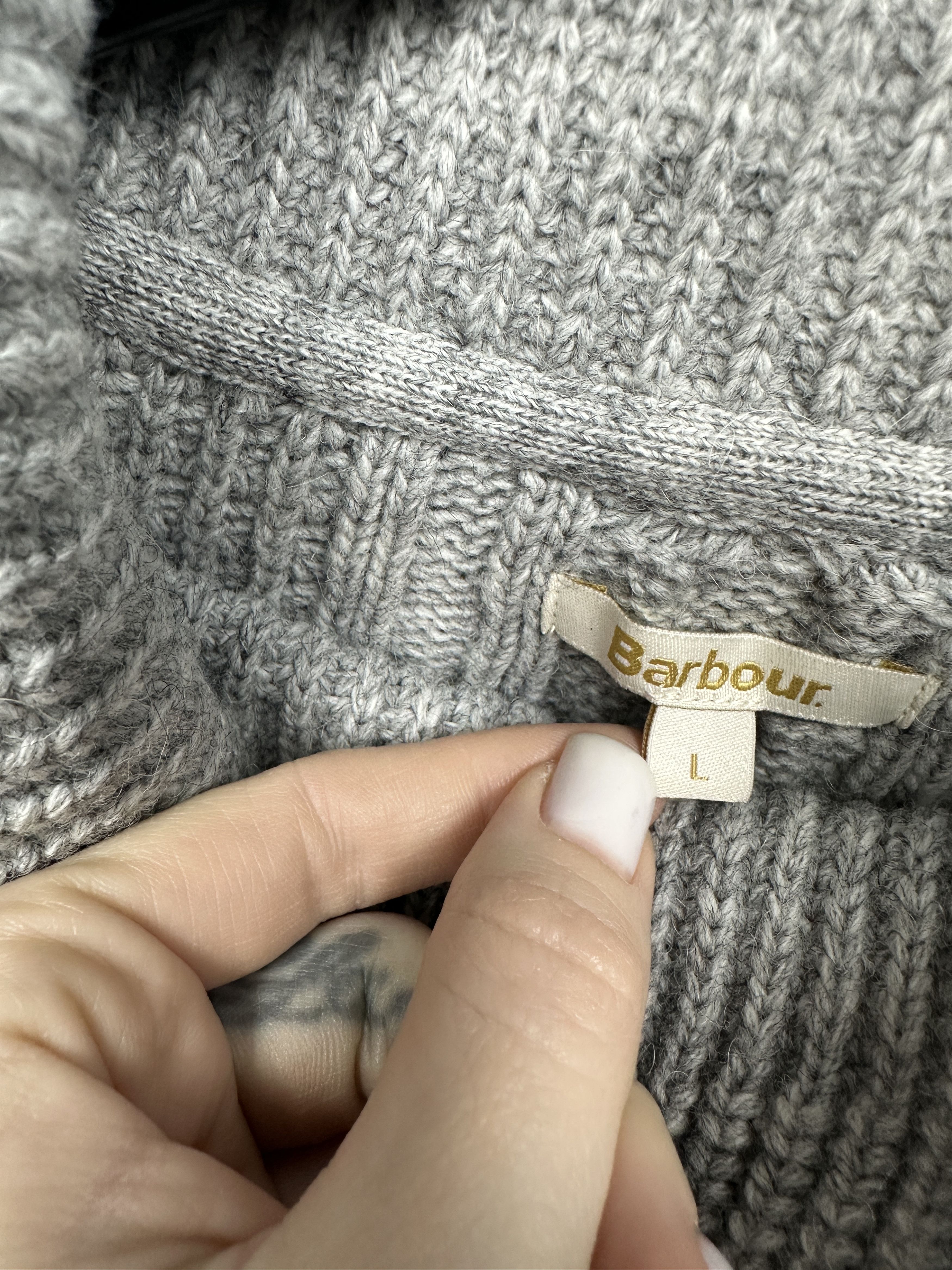 Barbour Barbour Court Cape Womens Wool Blend Roll Neck Poncho Size L / US 10 / IT 46 - 3 Thumbnail