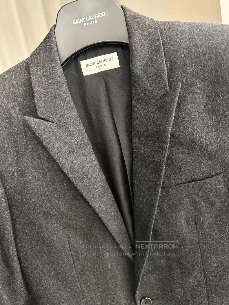 Saint Laurent Paris Saint Laurent Paris Gray wool suit jacket Size US S / EU 44-46 / 1 - 3 Thumbnail