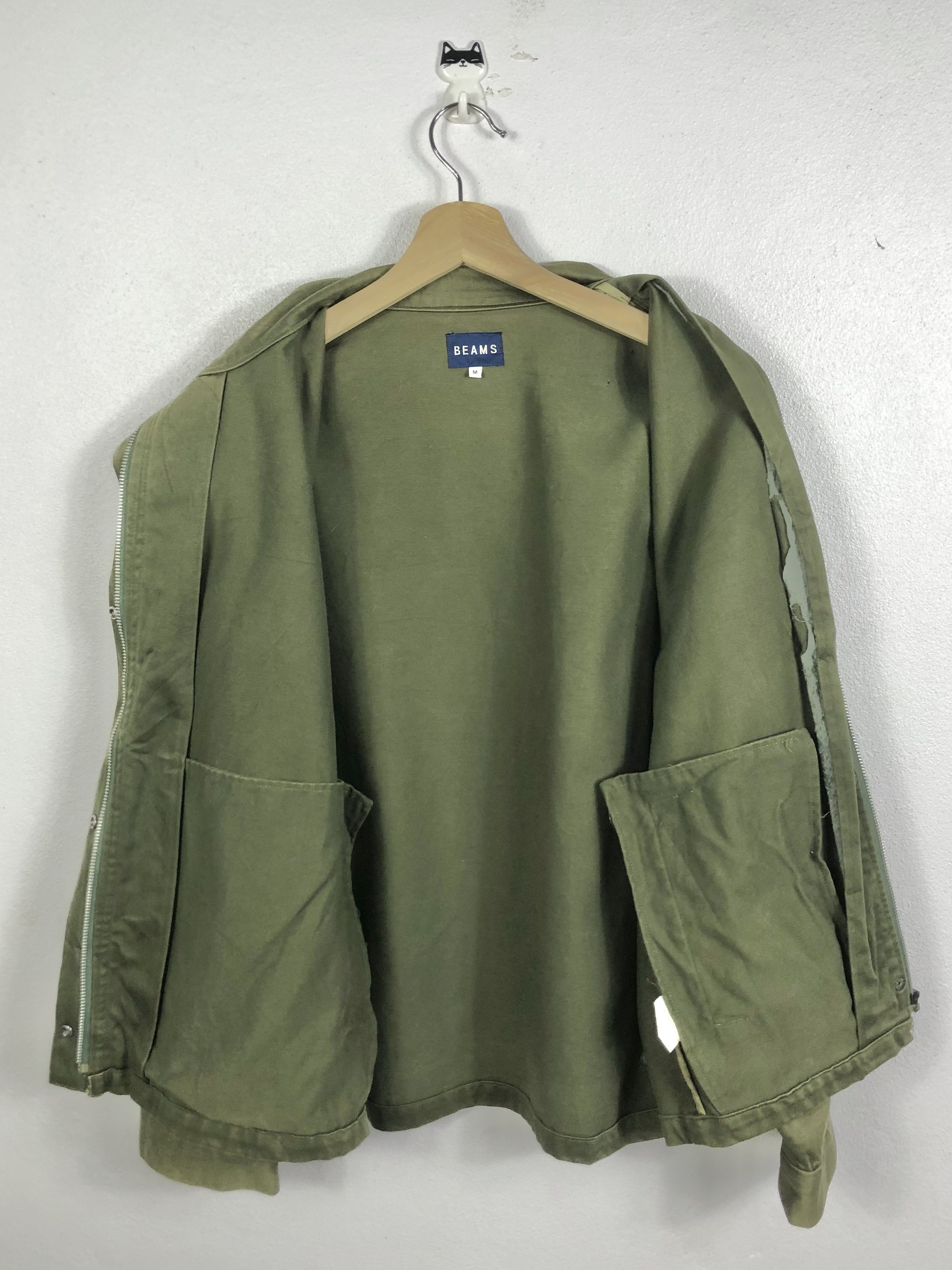 Beams Japan Rare Beams Japan Military Style Zipper Jacket Size US M / EU 48-50 / 2 - 9 Thumbnail