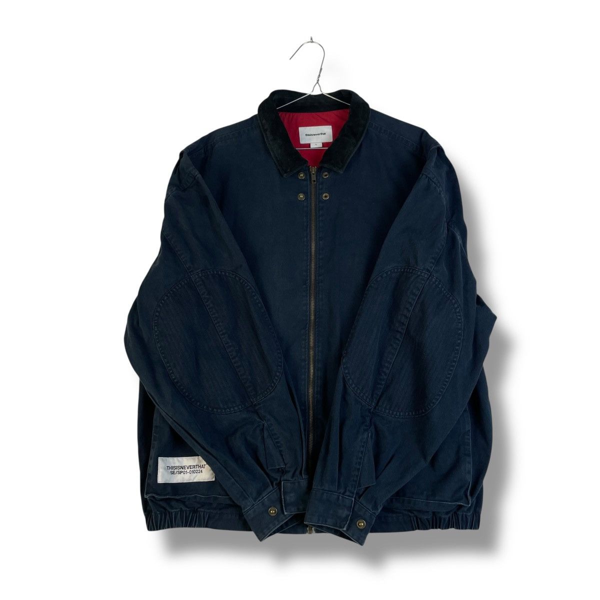 thisisneverthat THISISNEVERTHAT LEATHER COLLAR OVERSIZED WORKWEAR JACKET Size US L / EU 52-54 / 3 - 3 Thumbnail