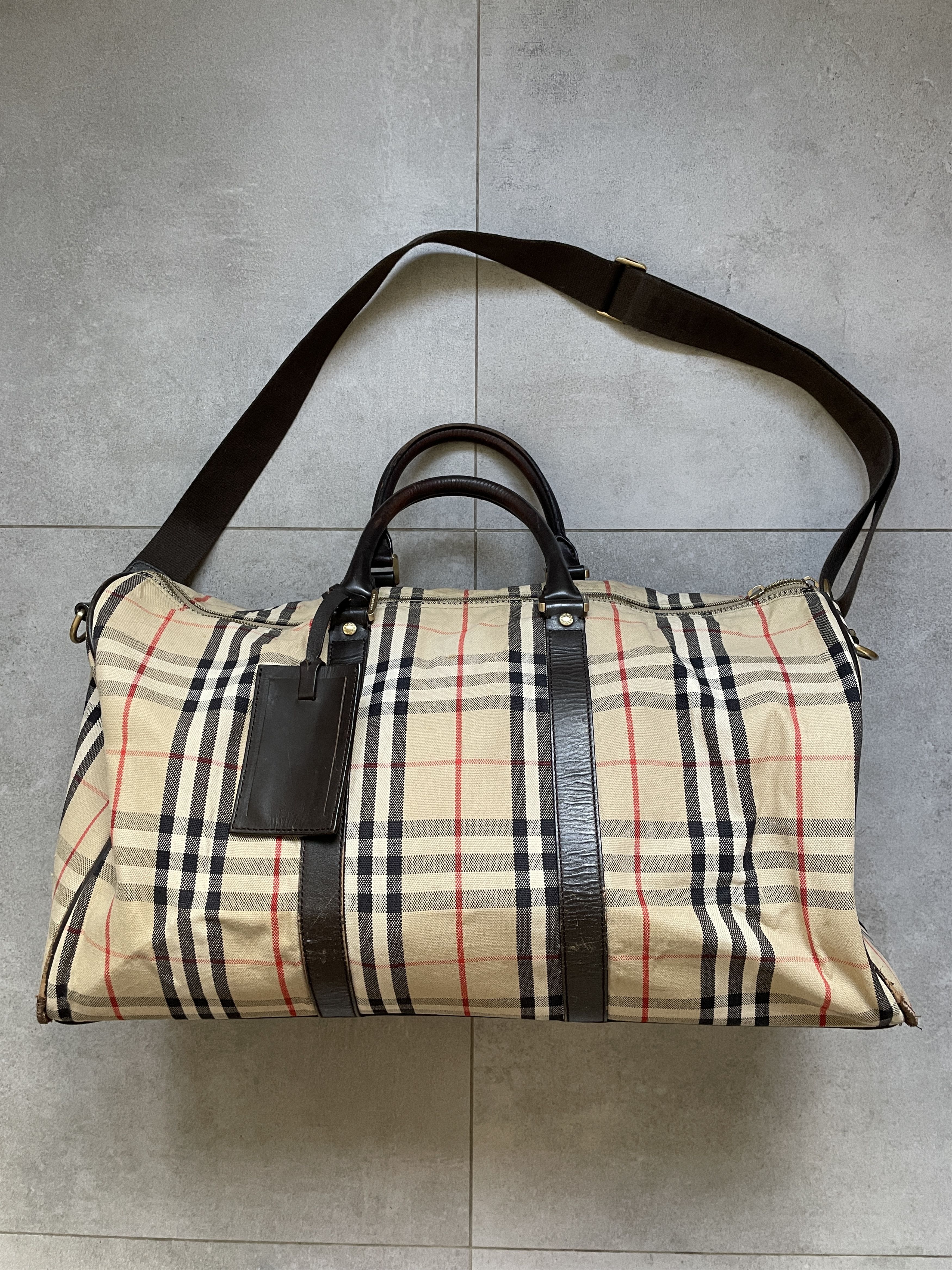 Burberry medium vintage check duffle online