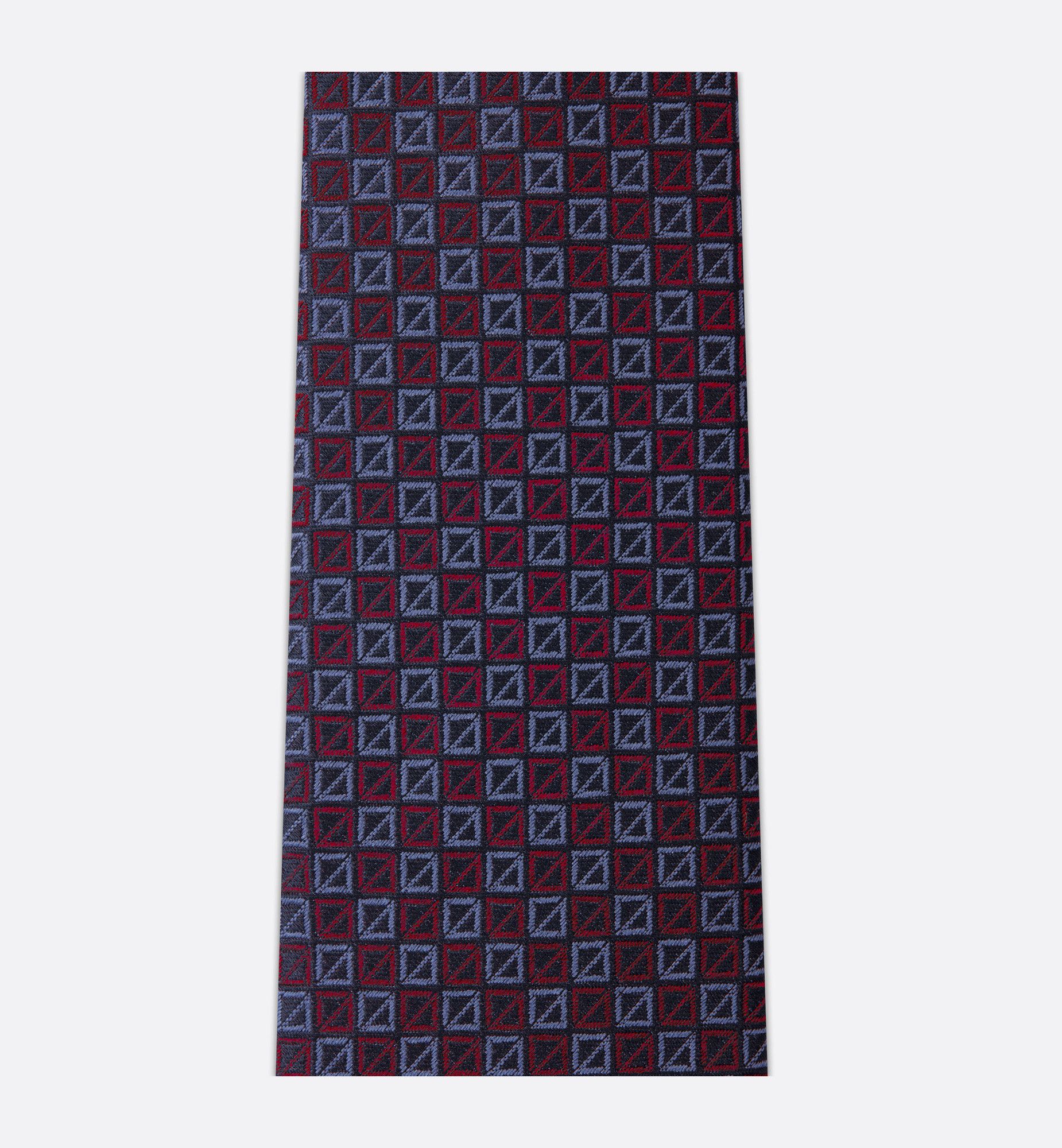 Dior o1w1db10625 Size: OS / Micro CD Diamond Tie in Blue/Red Size ONE SIZE - 3 Thumbnail