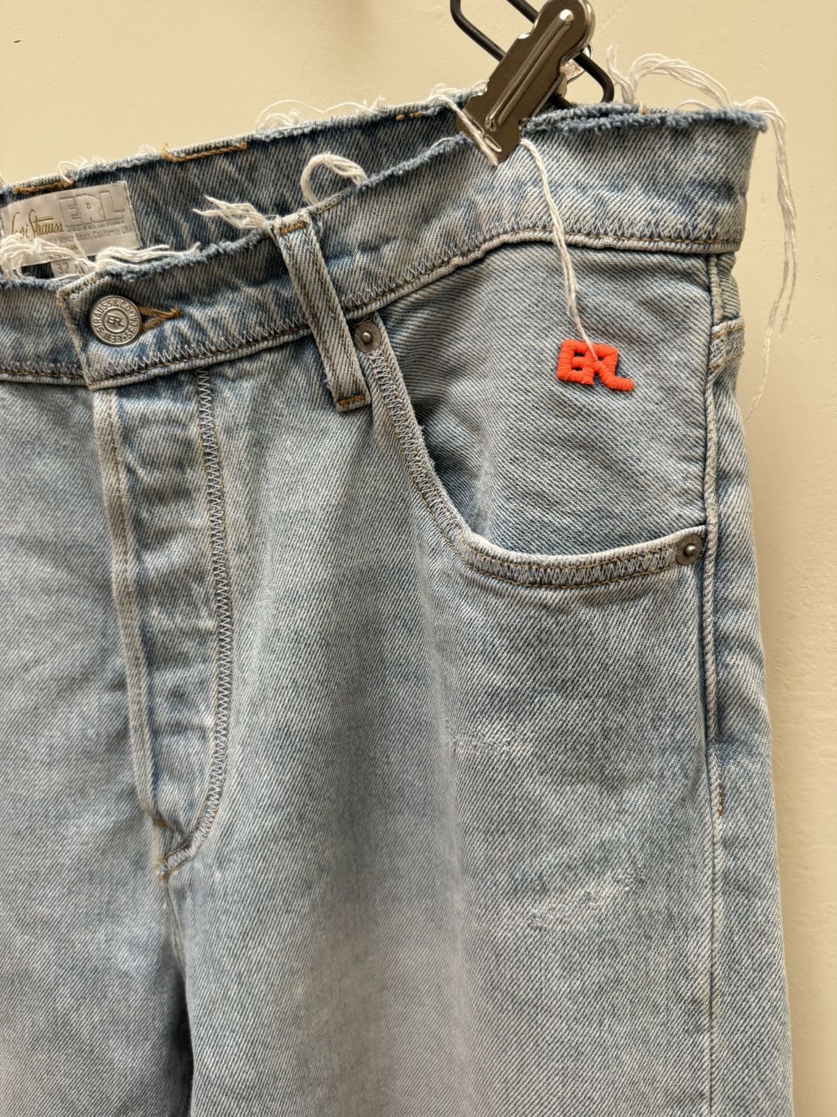 ERL × Levi's ERL Levi’s 501 Split Leg Jeans Size US 32 / EU 48 - 8 Thumbnail
