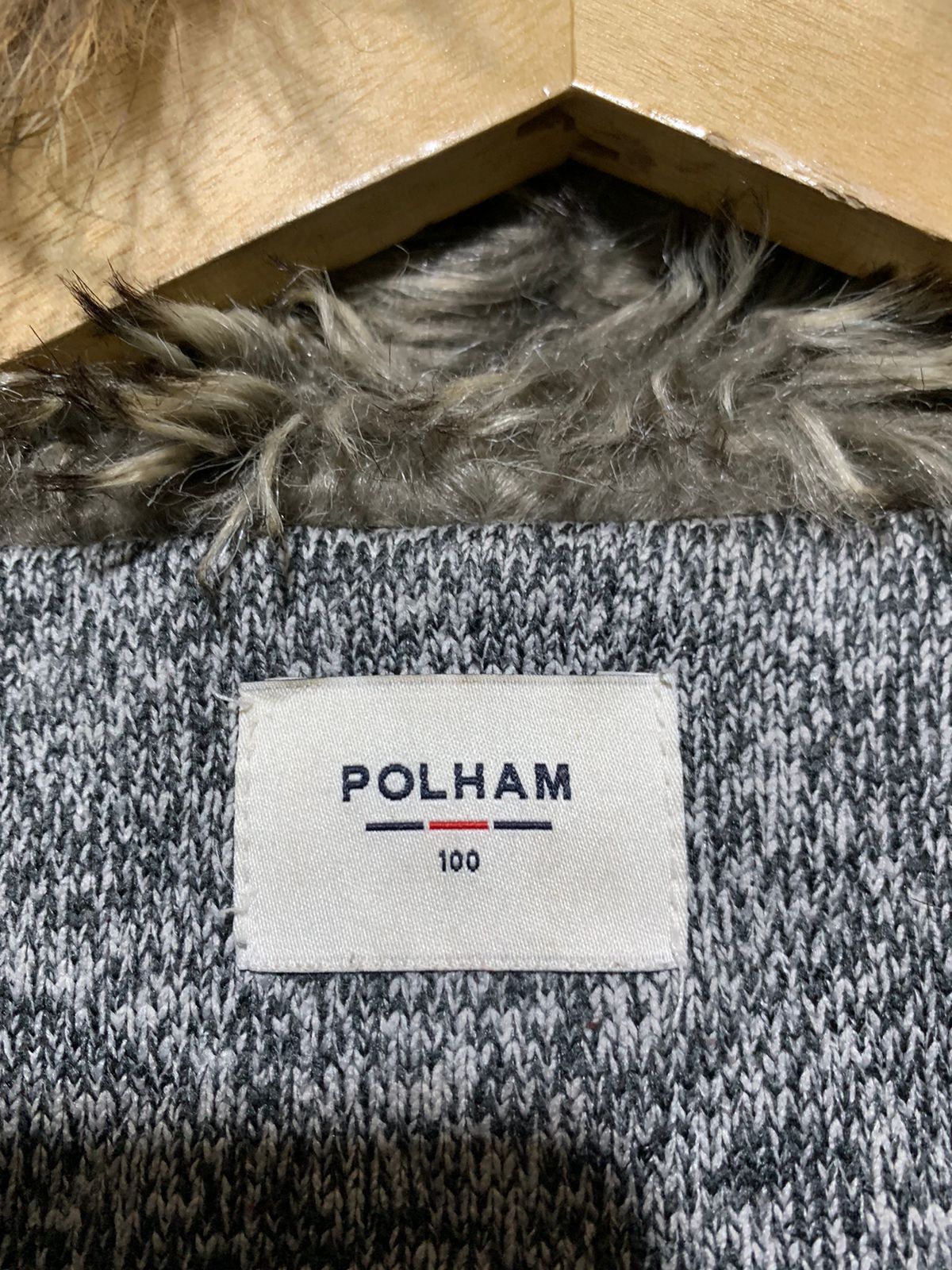 Japanese Brand Vintage polham diamond fur hoodie Size US L / EU 52-54 / 3 - 7 Thumbnail