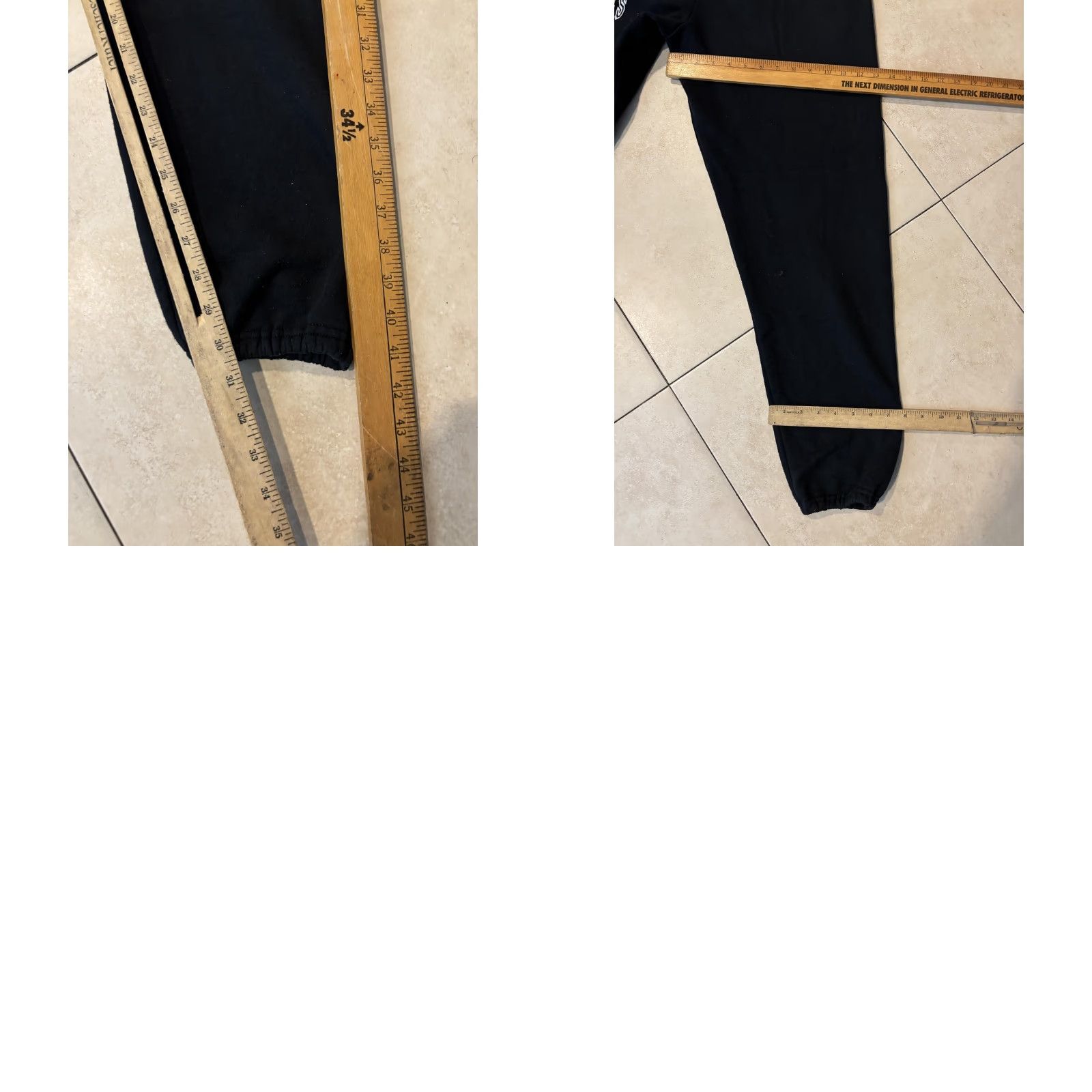 Stray Rats STRAYRATS Sweatpants Mens M Black Fleece Joggers Logo Streetwear Pants Size US 31 - 8 Thumbnail