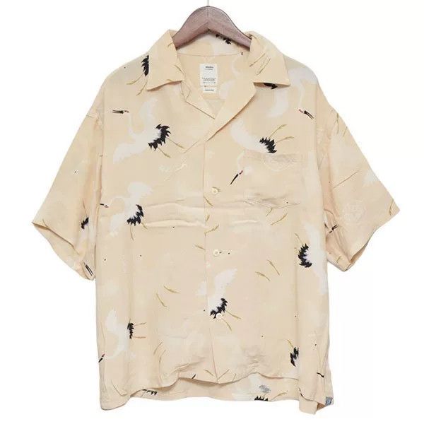 Visvim Visvim 2023SS Crosby Crane Print Shirt Size US L / EU 52-54 / 3 - 1 Thumbnail