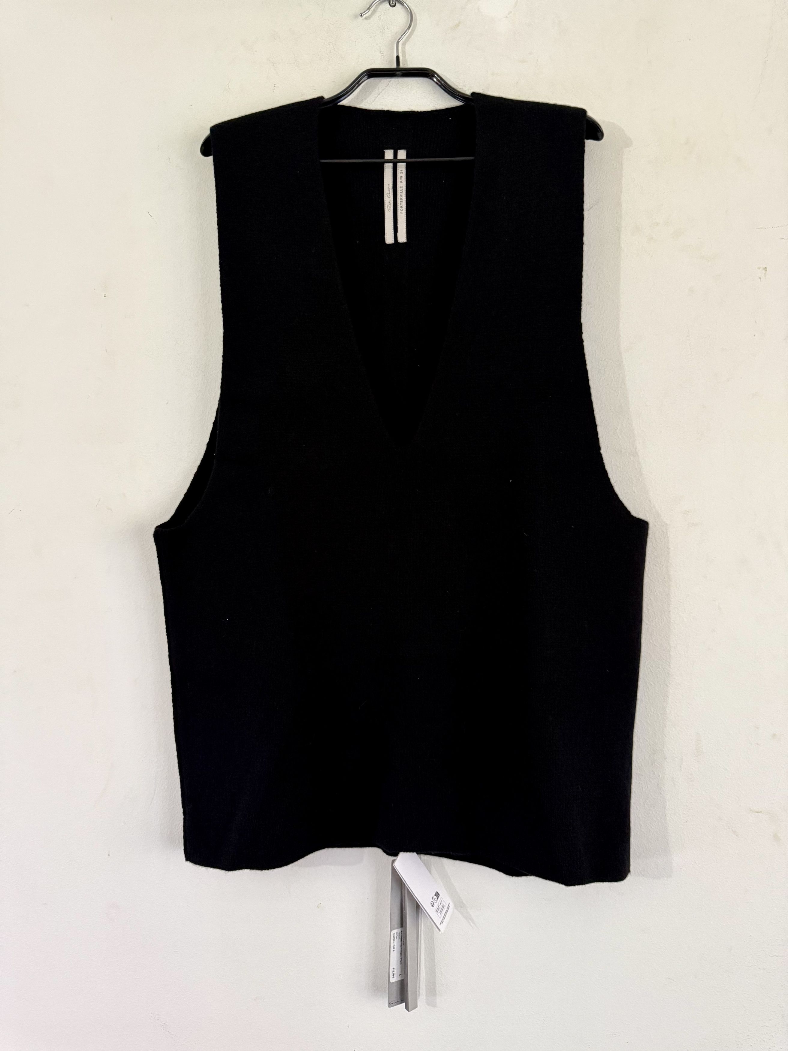 Rick Owens Cashmere V-Tank in Black Size US L / EU 52-54 / 3 - 5 Thumbnail