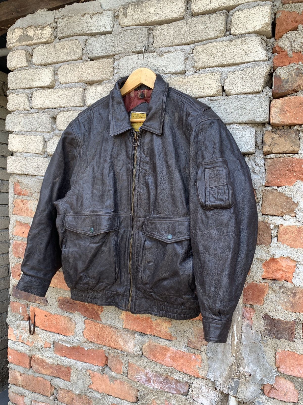 Avirex × Vintage 🔥Rare🔥Vintage 90s Avirex Leather Jacket Size US L / EU 52-54 / 3 - 6 Thumbnail