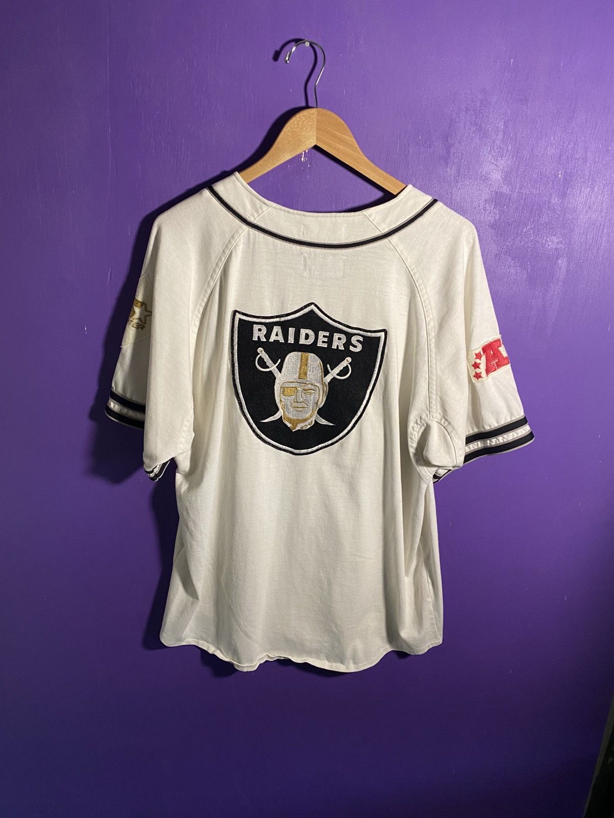 Starter Vintage 90s Starter Oakland raiders baseball jersey Size US L / EU 52-54 / 3 - 2 Thumbnail