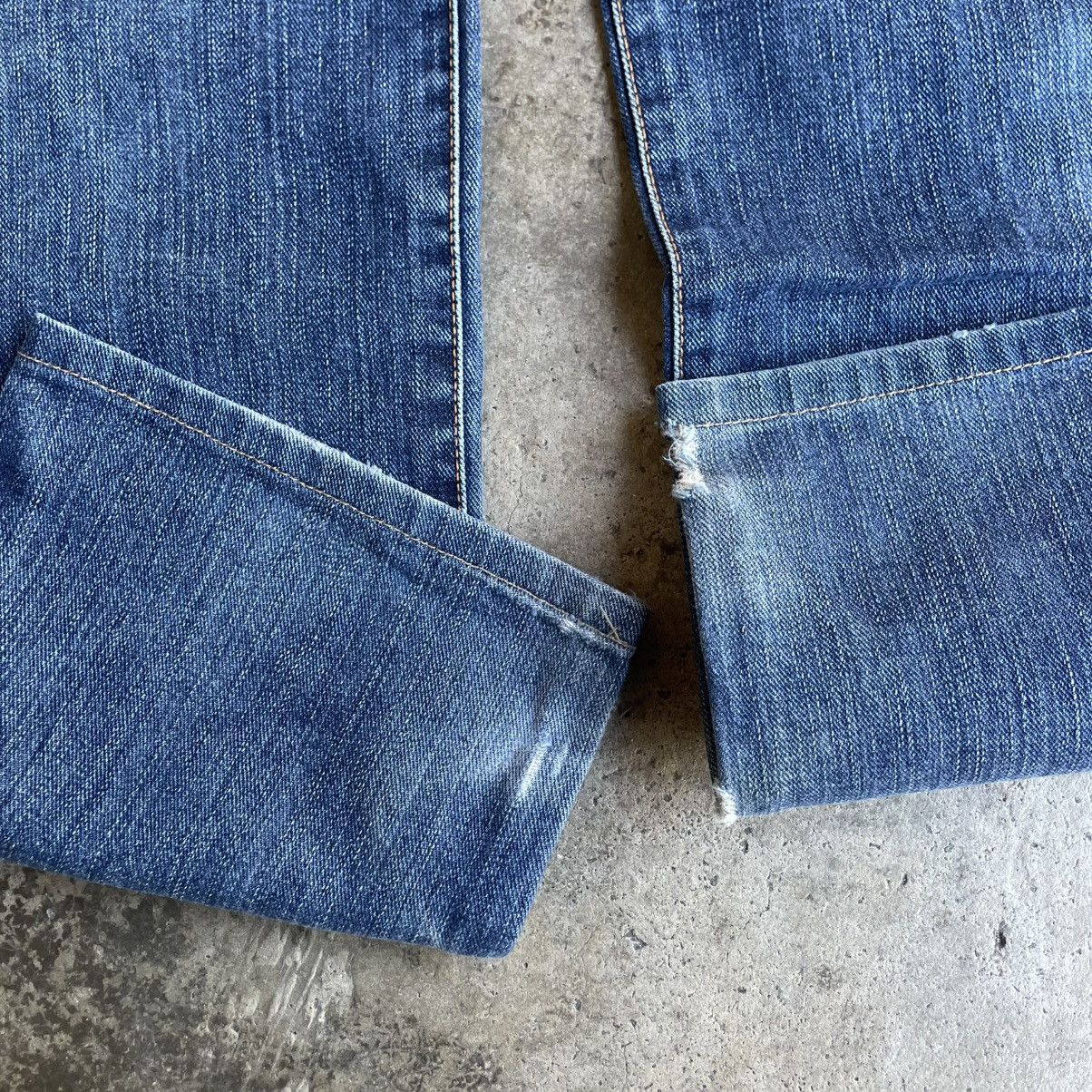Edwin 🔥Vintage Edwin 404 Washed Ripped Distress Denim Jeans Size US 32 / EU 48 - 7 Thumbnail