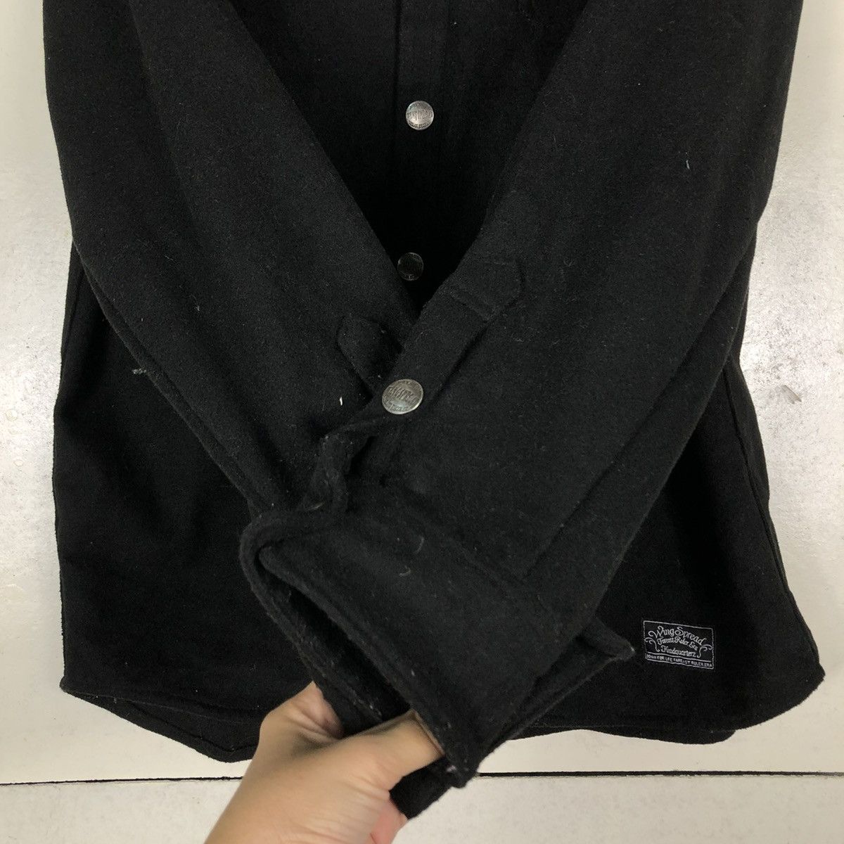 Japanese Brand 🔥BIKER WOOL JACKET PUNK DESIGN WING SPREAD MOTORCYCLE Size US L / EU 52-54 / 3 - 15 Thumbnail