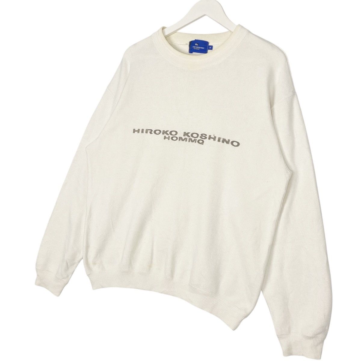 Hiroko Koshino Homme Vintage Hiroko Koshino Homme Sweatshirt Crewneck Big Logo Size M / US 6-8 / IT 42-44 - 2 Thumbnail