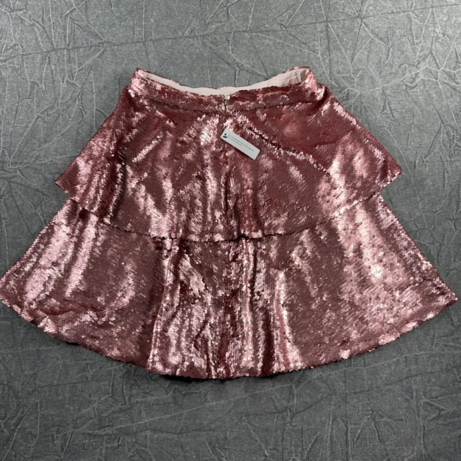 Other Rachel Parcell Skirt Women's XS Pink Sequined Glamorous Size 26" / US 2 / IT 38 - 6 Thumbnail