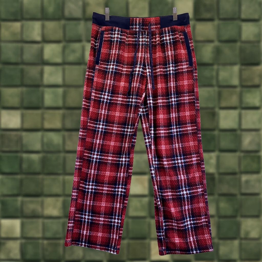 Nautica NAUTICA Womens Size S Lightweight Red Plaid Fleece Pajama Bottoms Pants-7513 Size 28" / US 6 / IT 42 - 1 Thumbnail