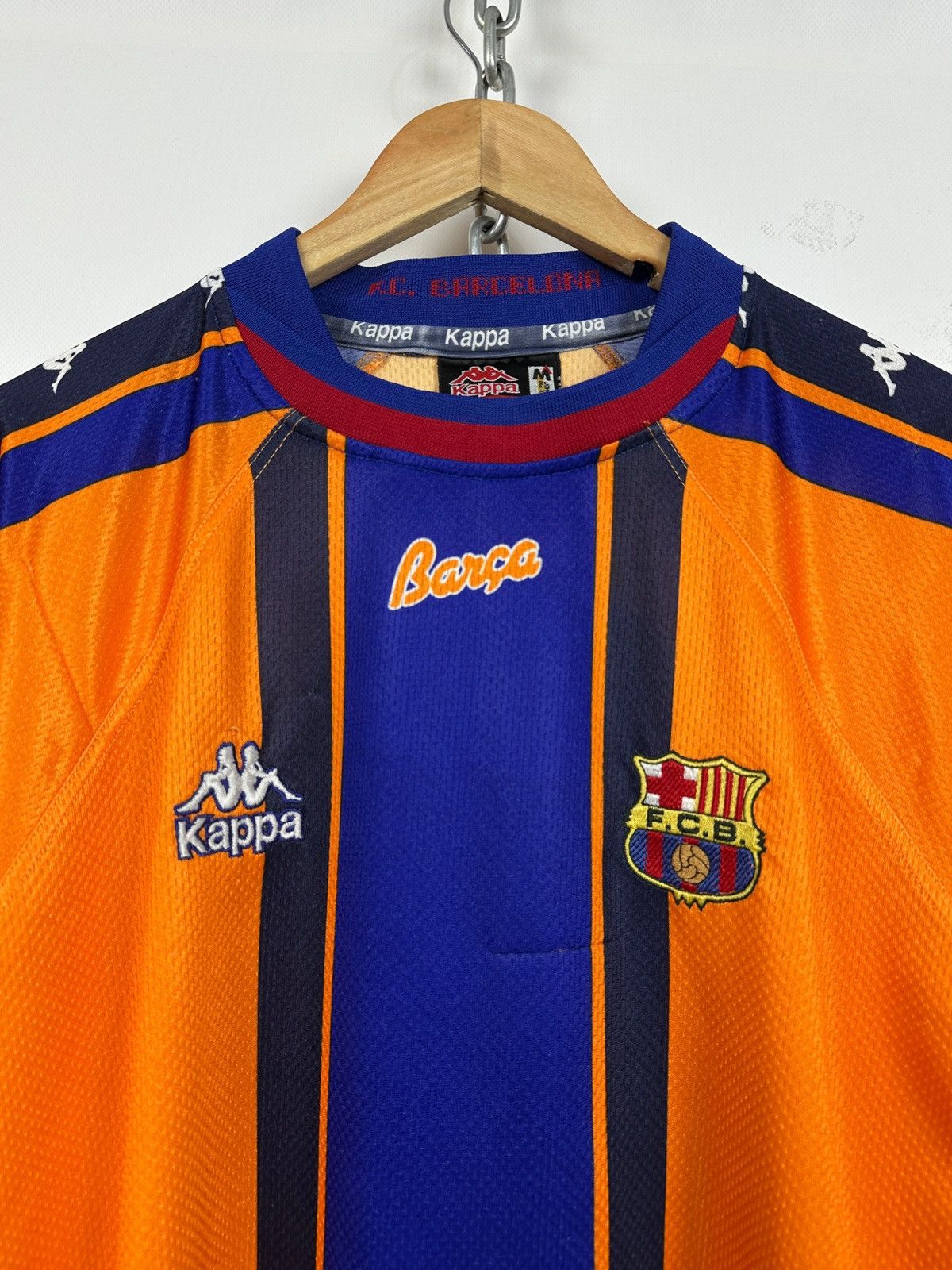 Kappa × Vintage 1997/98 Vintage Kappa FC Barcelona Away Soccer Jersey Size US M / EU 48-50 / 2 - 7 Thumbnail