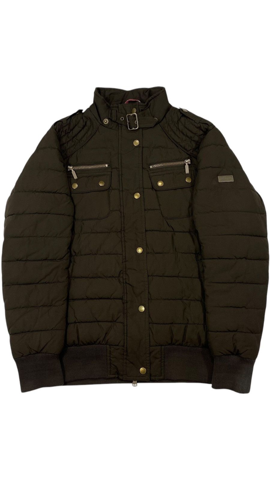 Barbour Barbour UK Short Bomber Jacket Quilted Insulated Size L / US 10 / IT 46 - 2 Thumbnail