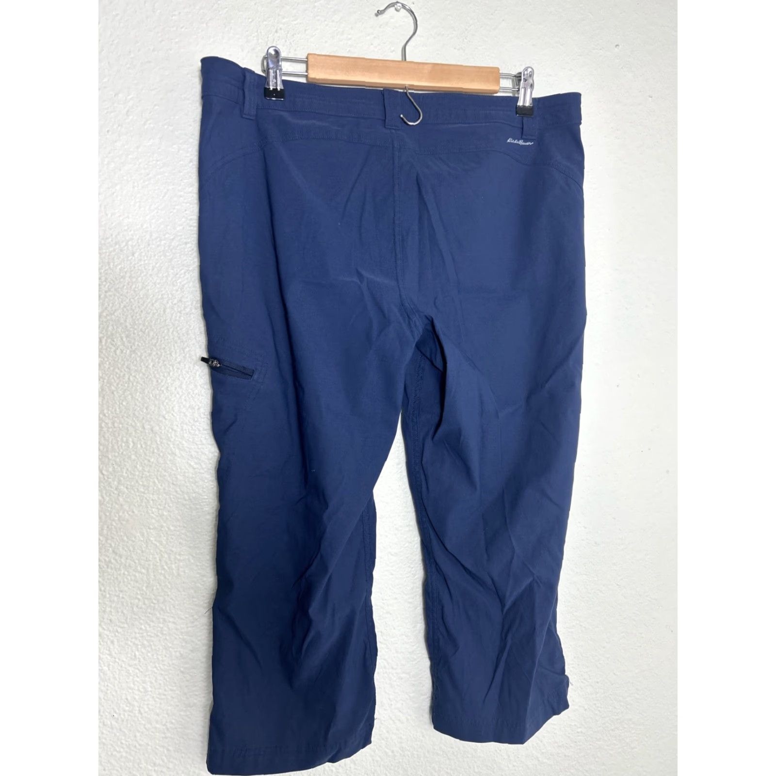 Eddie Bauer Eddie Bauer Womens Cropped Cargo Pants Nylon 36x21 Navy Blue Size 16 Womens Mens Girls not applicable Size 38" / US 16 / IT 52 - 7 Thumbnail
