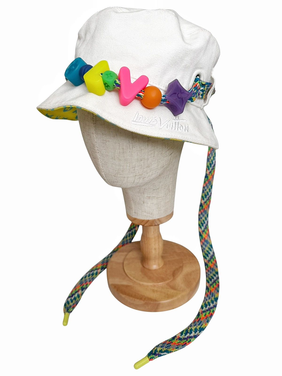 Louis Vuitton 2023 Virgil Let’s Play Beaded Reversible Monogram Bucket Hat Size ONE SIZE - 1 Thumbnail