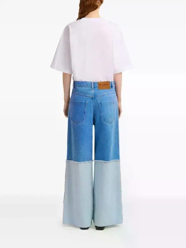 Marni o1w1db10426 Panelled Jeans in Blue Size 25" / US 0 / IT 36 - 4 Thumbnail