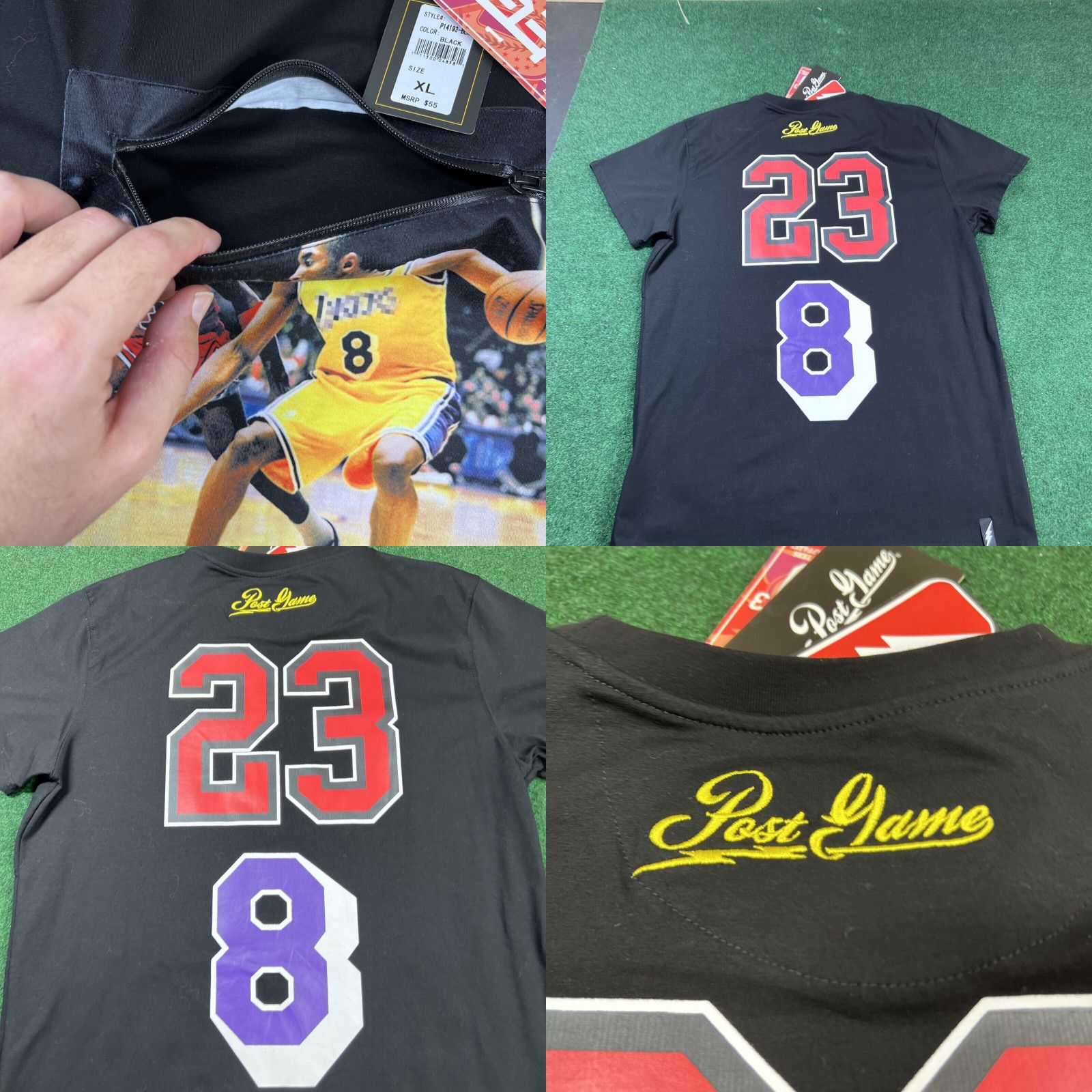 NBA Post Game Michael Jordan, Kobe Bryant NBA Icon Graphic TShirt Size XL Fits L NEW Size US XL / EU 56 / 4 - 8 Thumbnail
