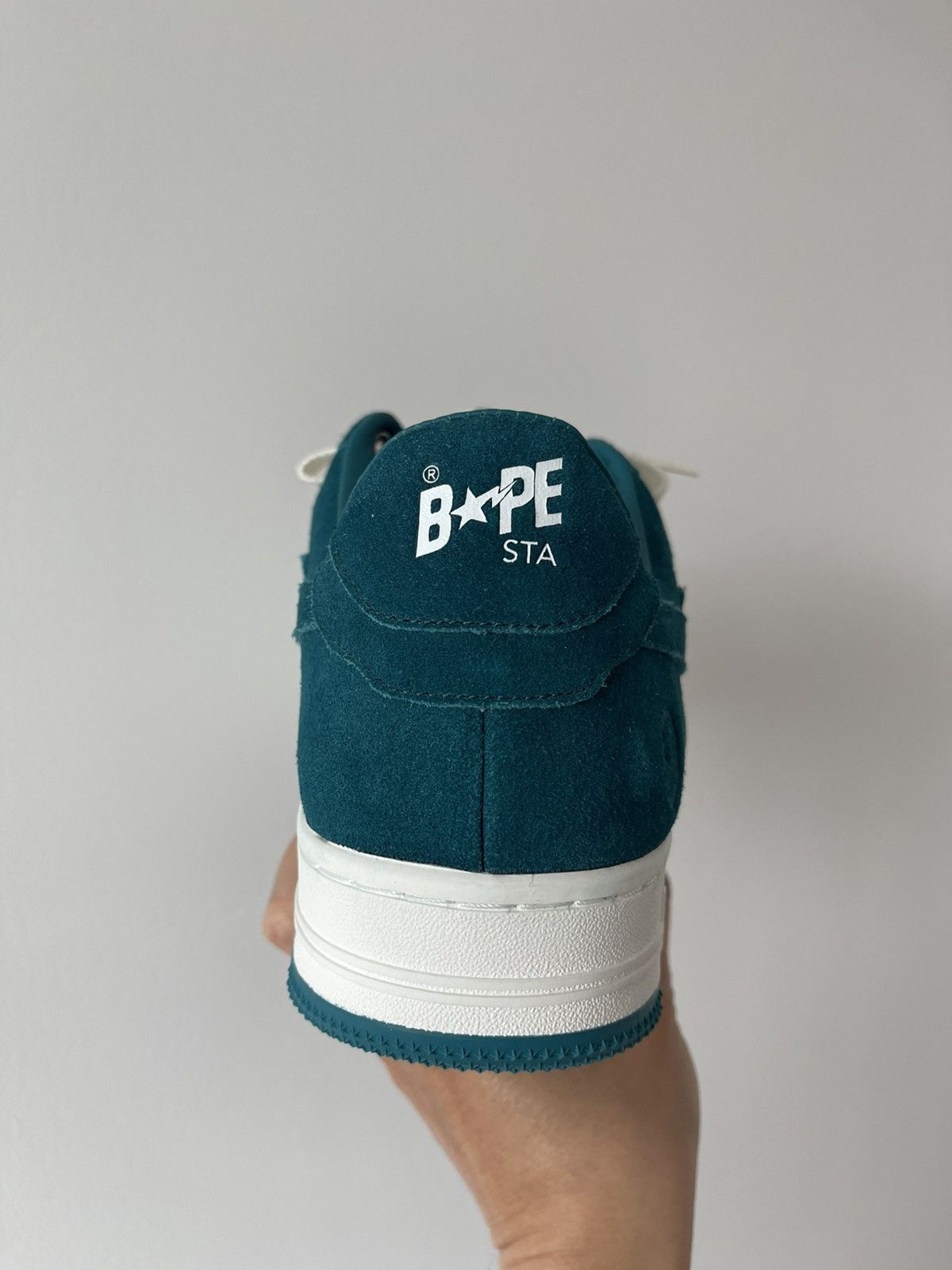 Bape A bathing ape Bape sta green suede Size US 12 / EU 45 - 11 Thumbnail
