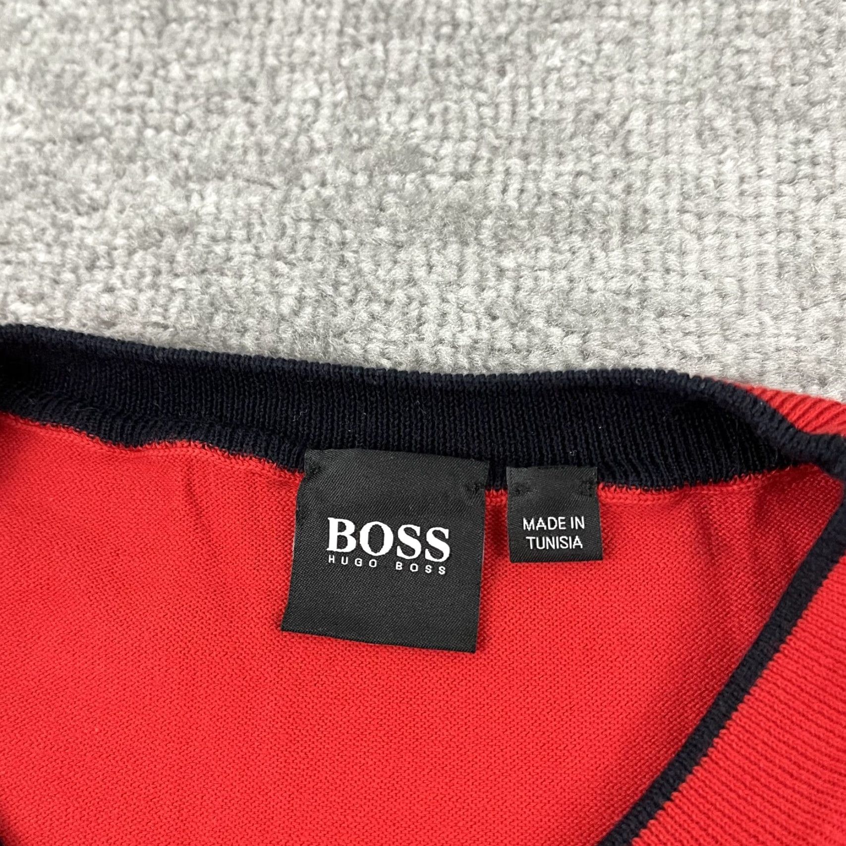 Hugo Boss Hugo Boss Sweater Mens 2XL XXL Red Knit Cotton Crewneck Pullover Preppy Casual Size US XXL / EU 58 / 5 - 2 Thumbnail
