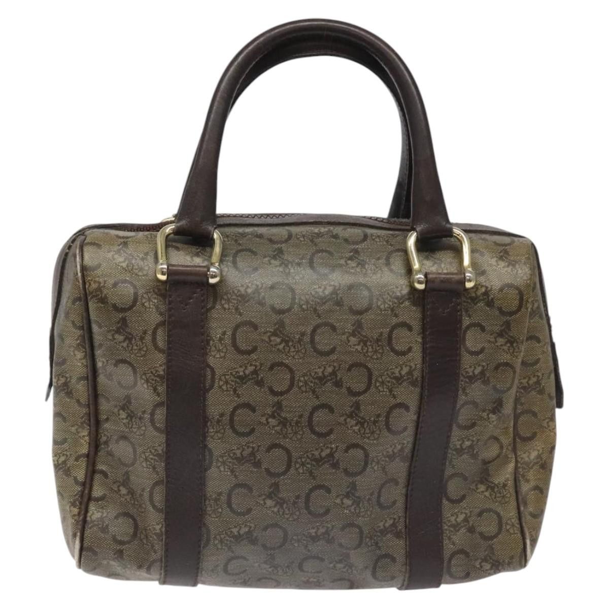 Celine CELINE C Sulky Hand Bag Pvc Dark Brown Gold Size ONE SIZE - 3 Thumbnail