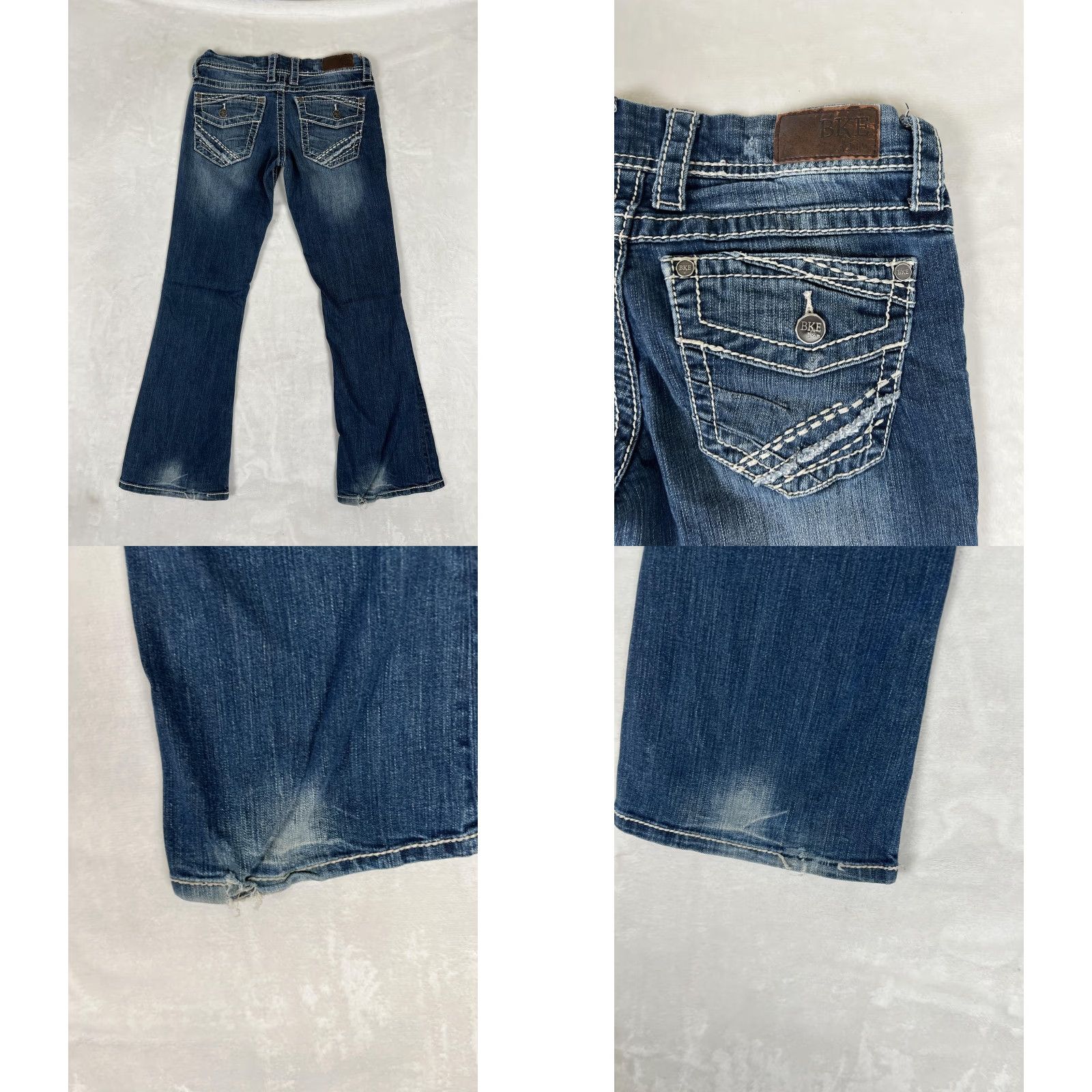 BKE BKE Jeans Womens 28 R Blue Sabrina Bootcut Contrast Stitch Flap Pockets Denim Size 28" / US 6 / IT 42 - 8 Thumbnail
